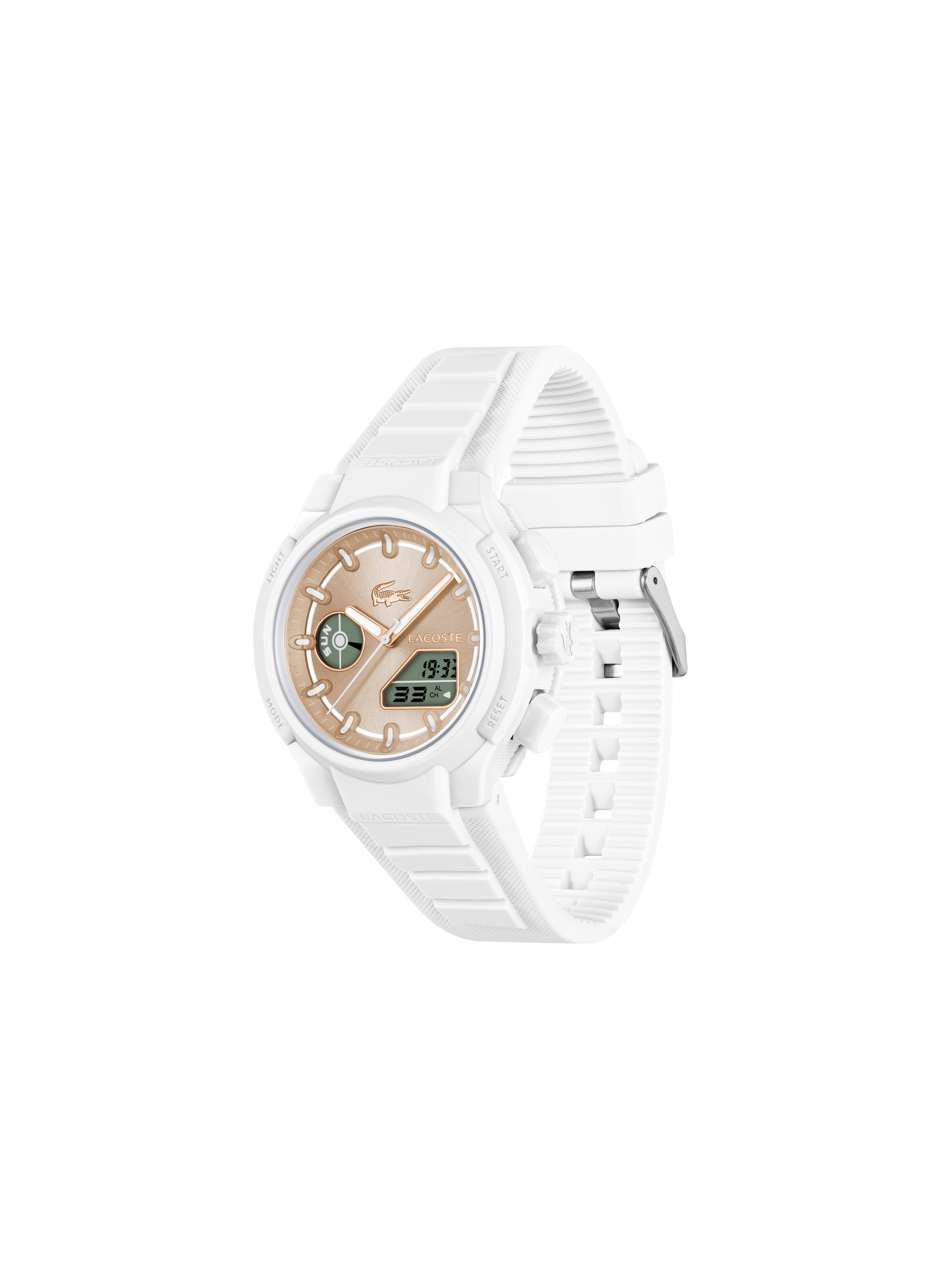 Montre quartz LC33 en silicone  LACOSTE MONTRES Rose