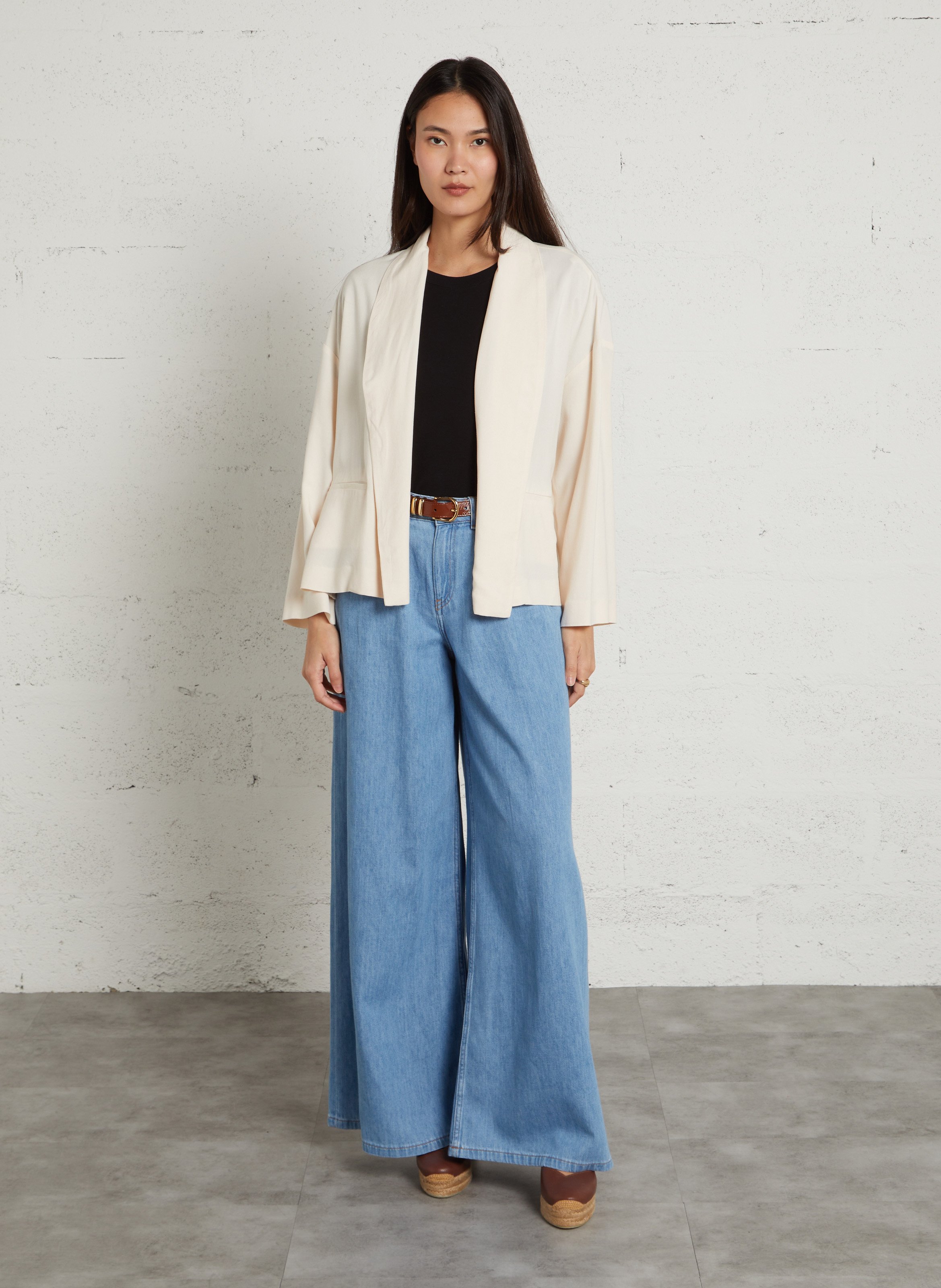 Jean large en coton mélangé romeo xl MAISON 123 Bleu