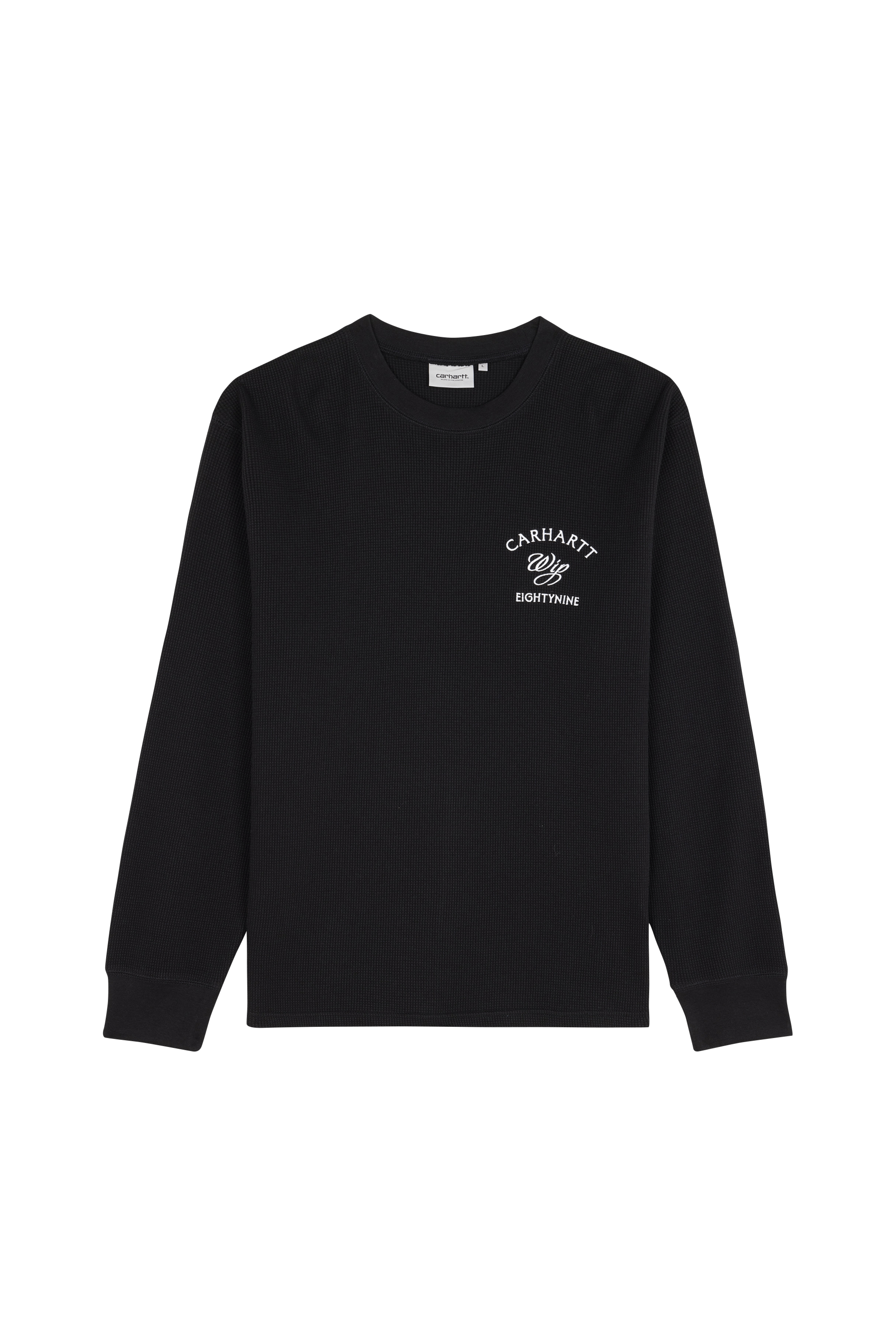 T-shirt l/s eightynine waffle t-shirt CARHARTT WIP Noir