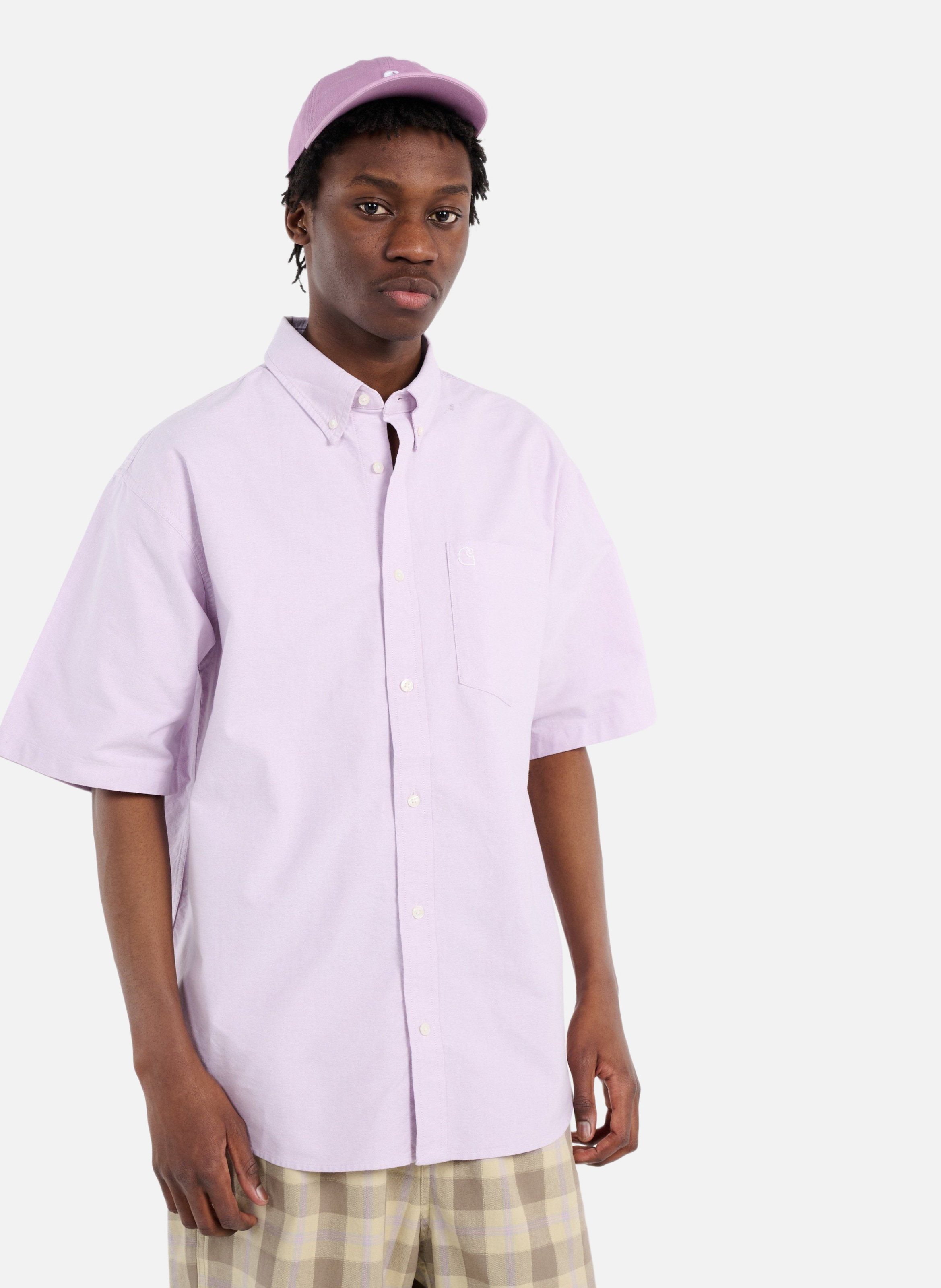 Chemise s/s braxton shirt CARHARTT WIP Rose