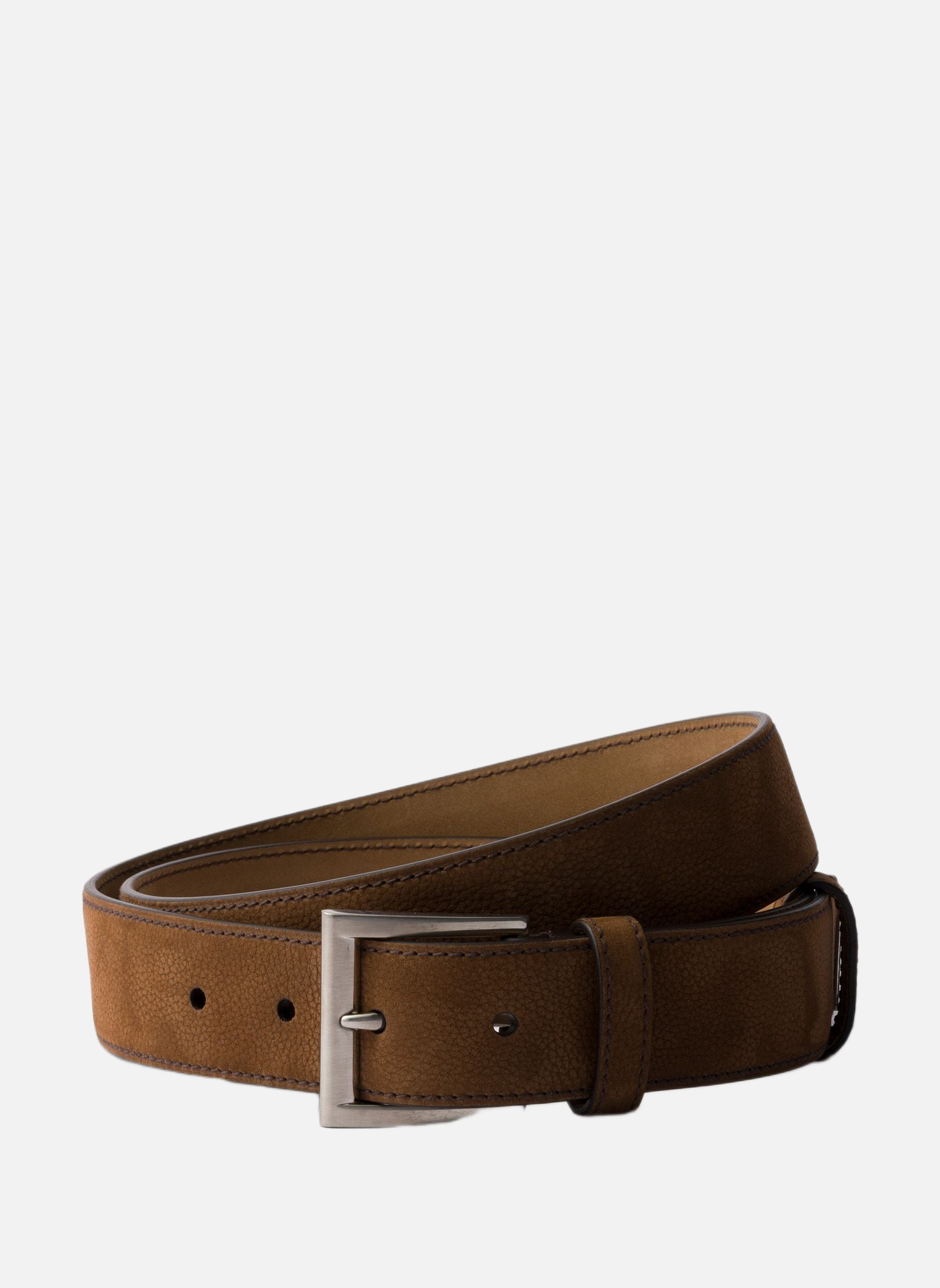 Ceinture en cuir nubuck PRADA Marron
