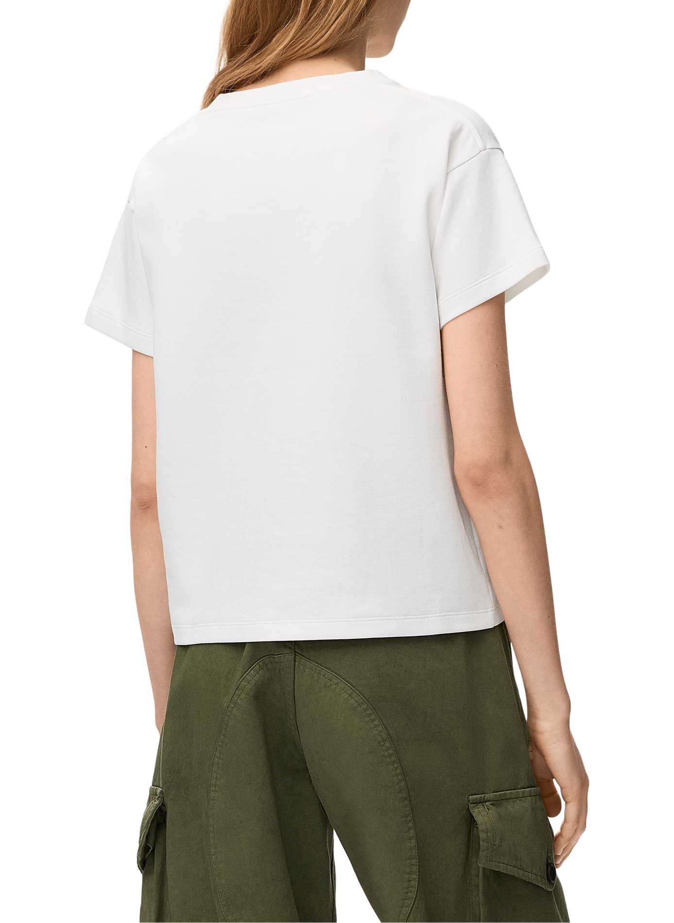 Classic cotton blend t-shirt LOEWE White