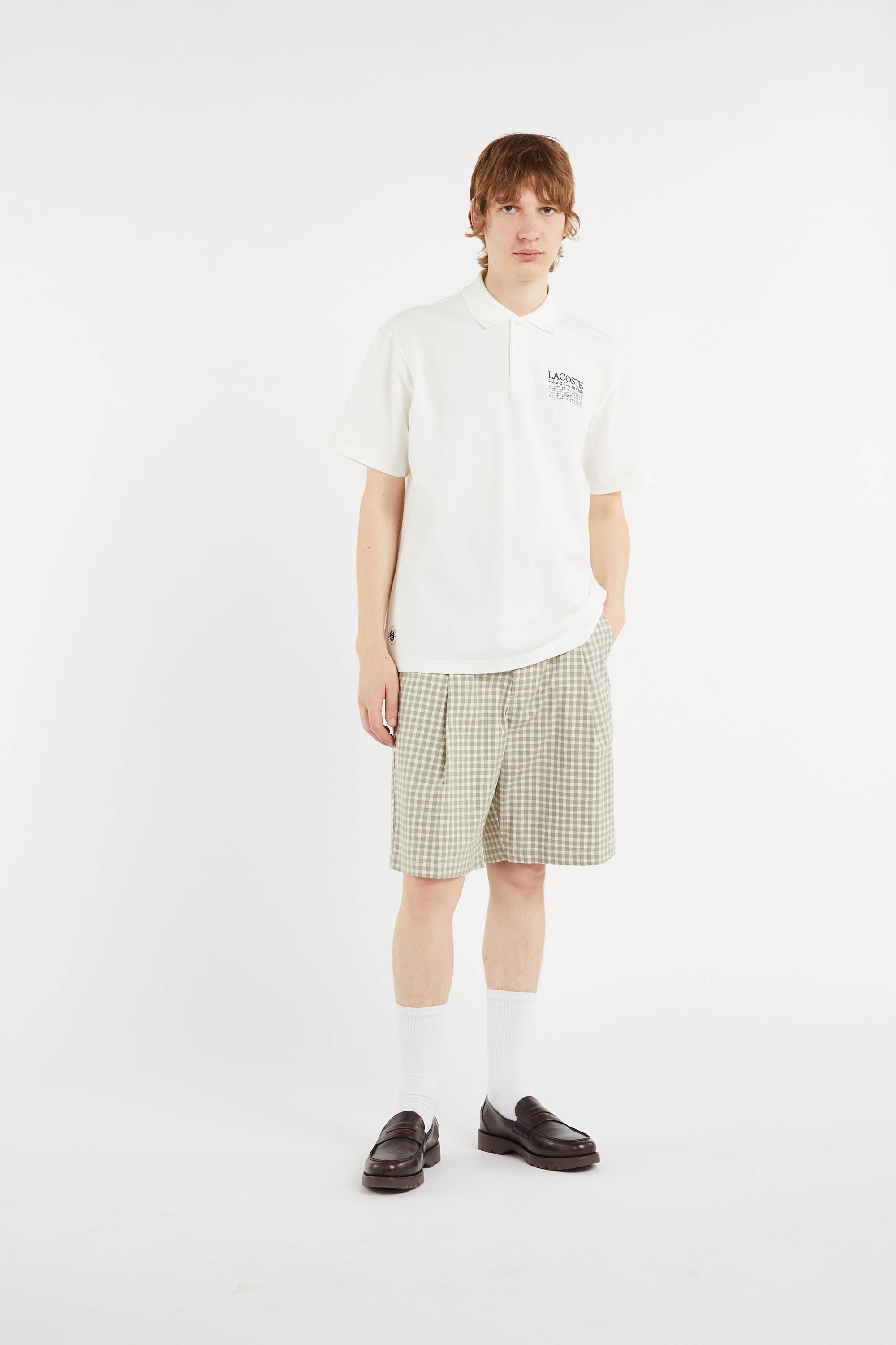 Polo roland garros club LACOSTE Blanc
