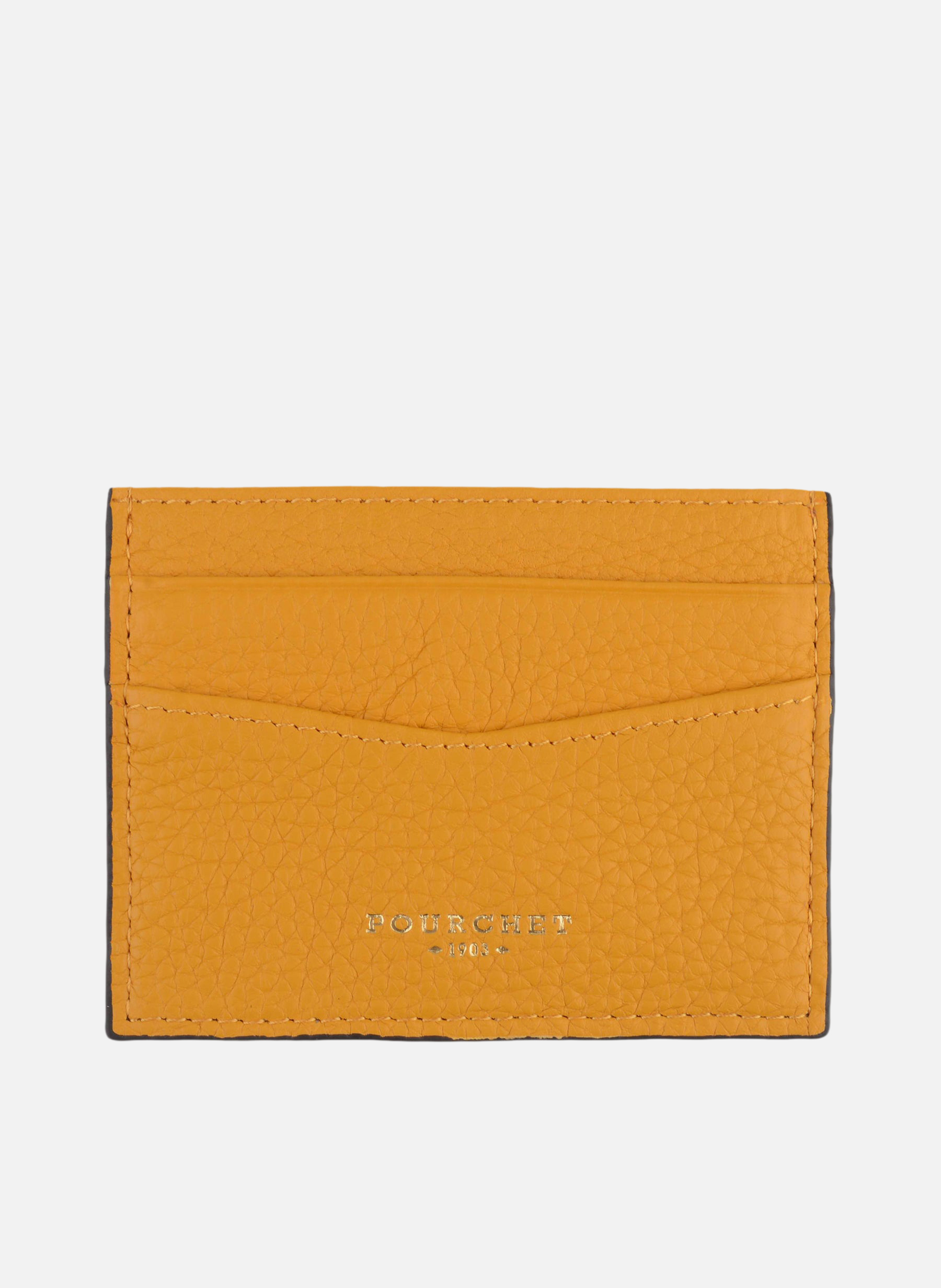 Club | porte-cartes en cuir de vachette  Safran