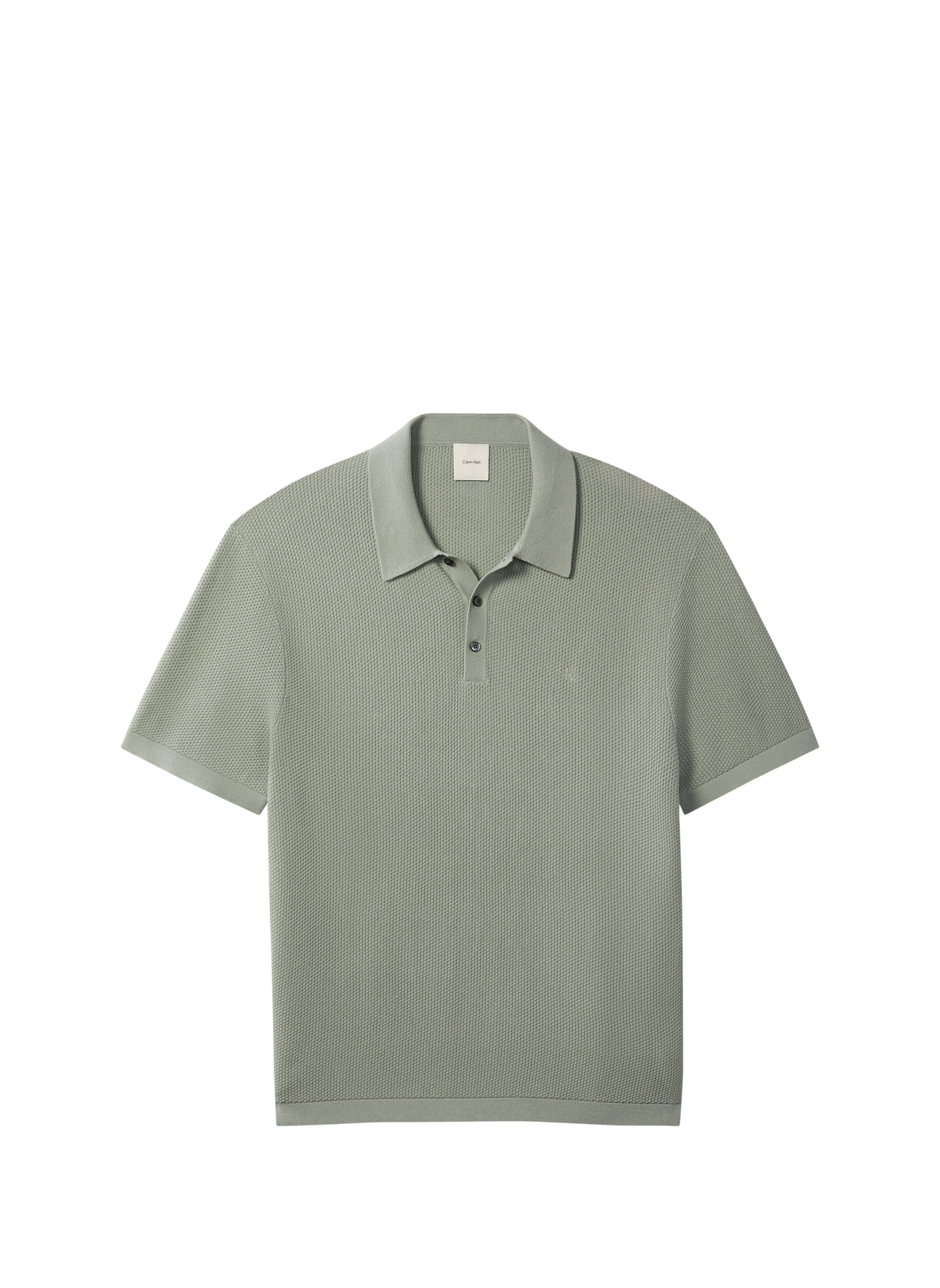 Kurzarm-Poloshirt aus Baumwolle CALVIN KLEIN Khaki