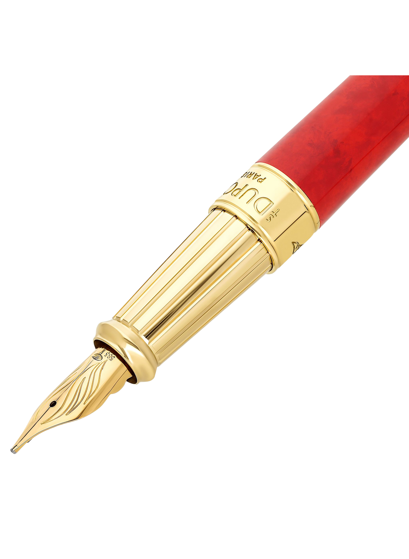 Stylo Plume large Savoir-Faire Popote Line D Eternity S.T. DUPONT Rouge
