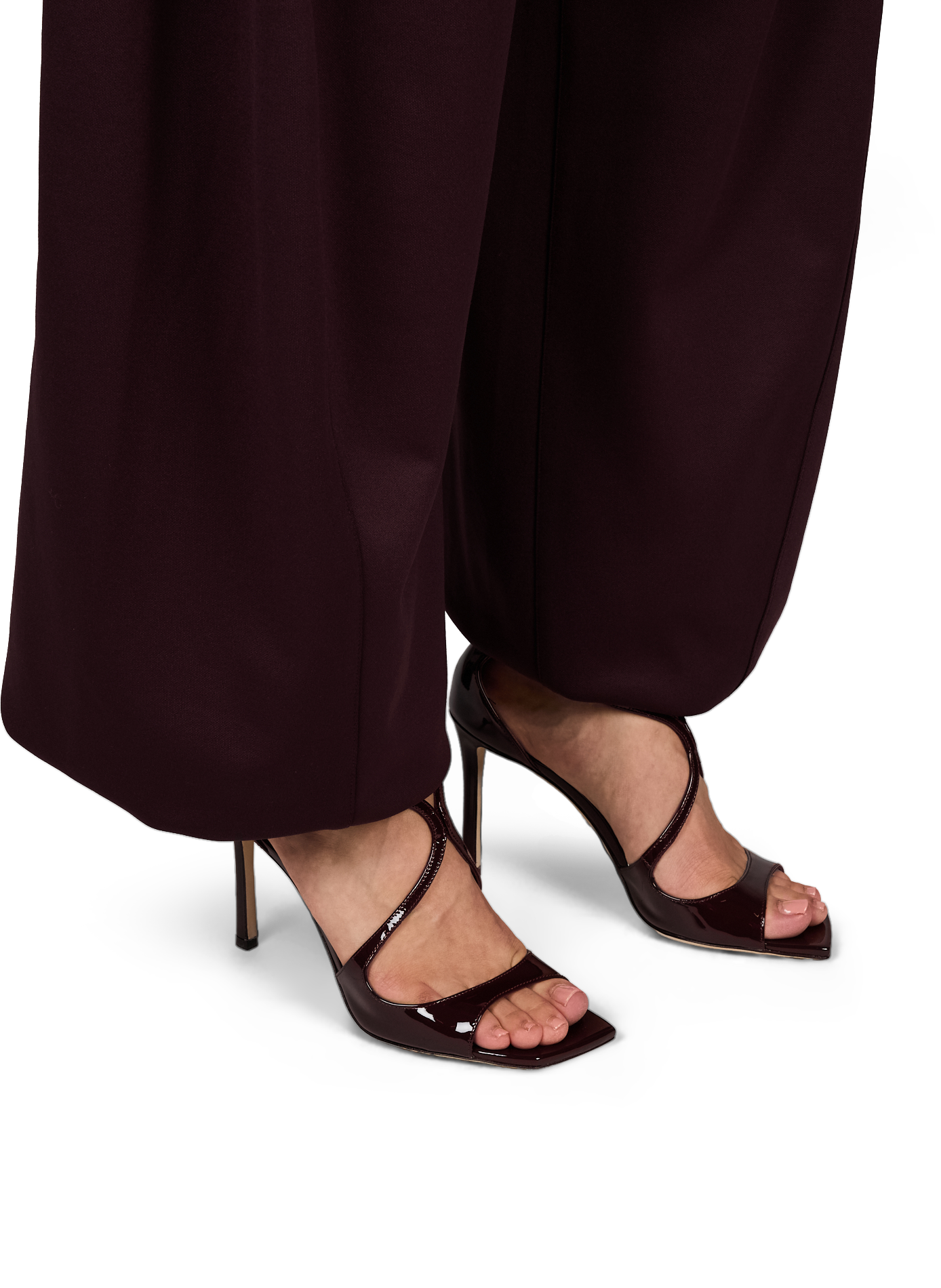 Sandalen Azia 95 mit Lacklederabsätzen JIMMY CHOO Braun
