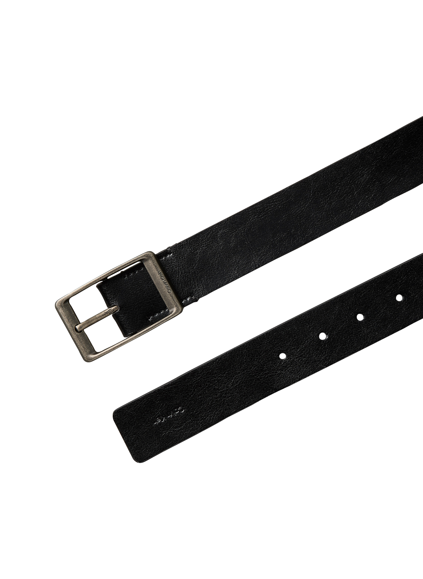 Ceinture à boucle en cuir CALVIN KLEIN Noir