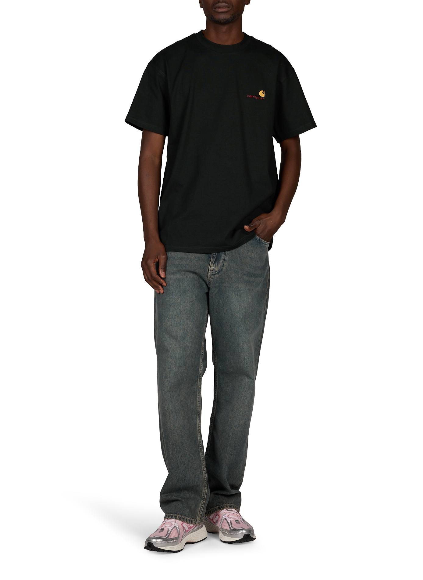 T-Shirt American Script aus Bio-Baumwolle CARHARTT WIP Grun
