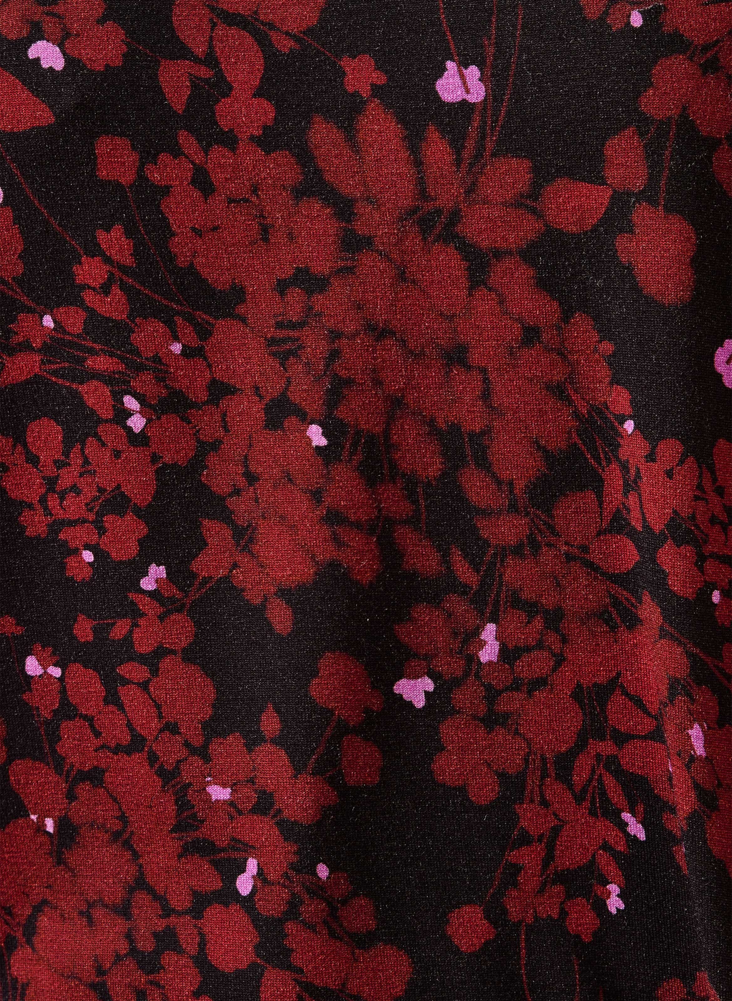 Recht T-shirt met strikprint LA FEE MARABOUTEE Bruin