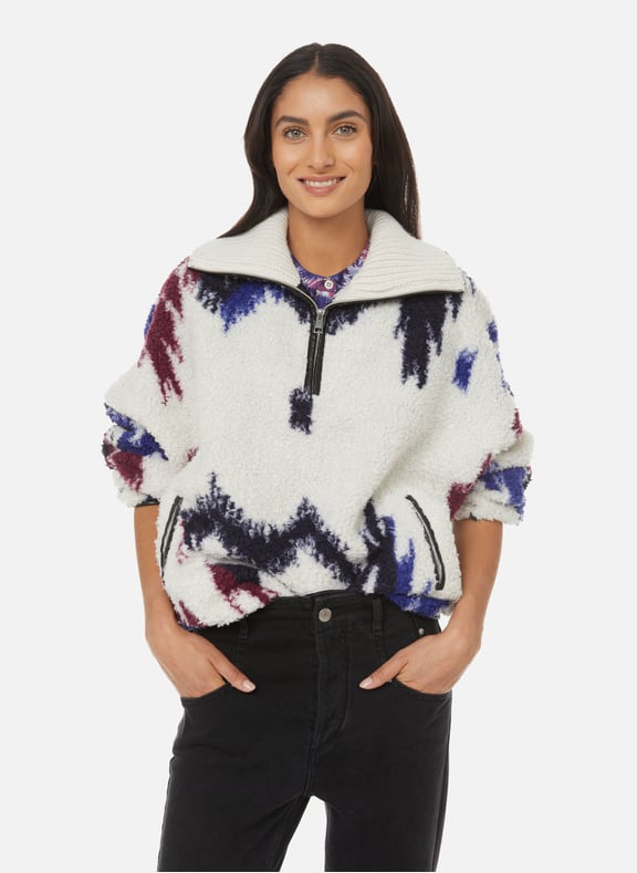 Pull molletonné Marner Beige by ISABEL MARANT ISABEL MARANT Pull molletonné Marner Beige