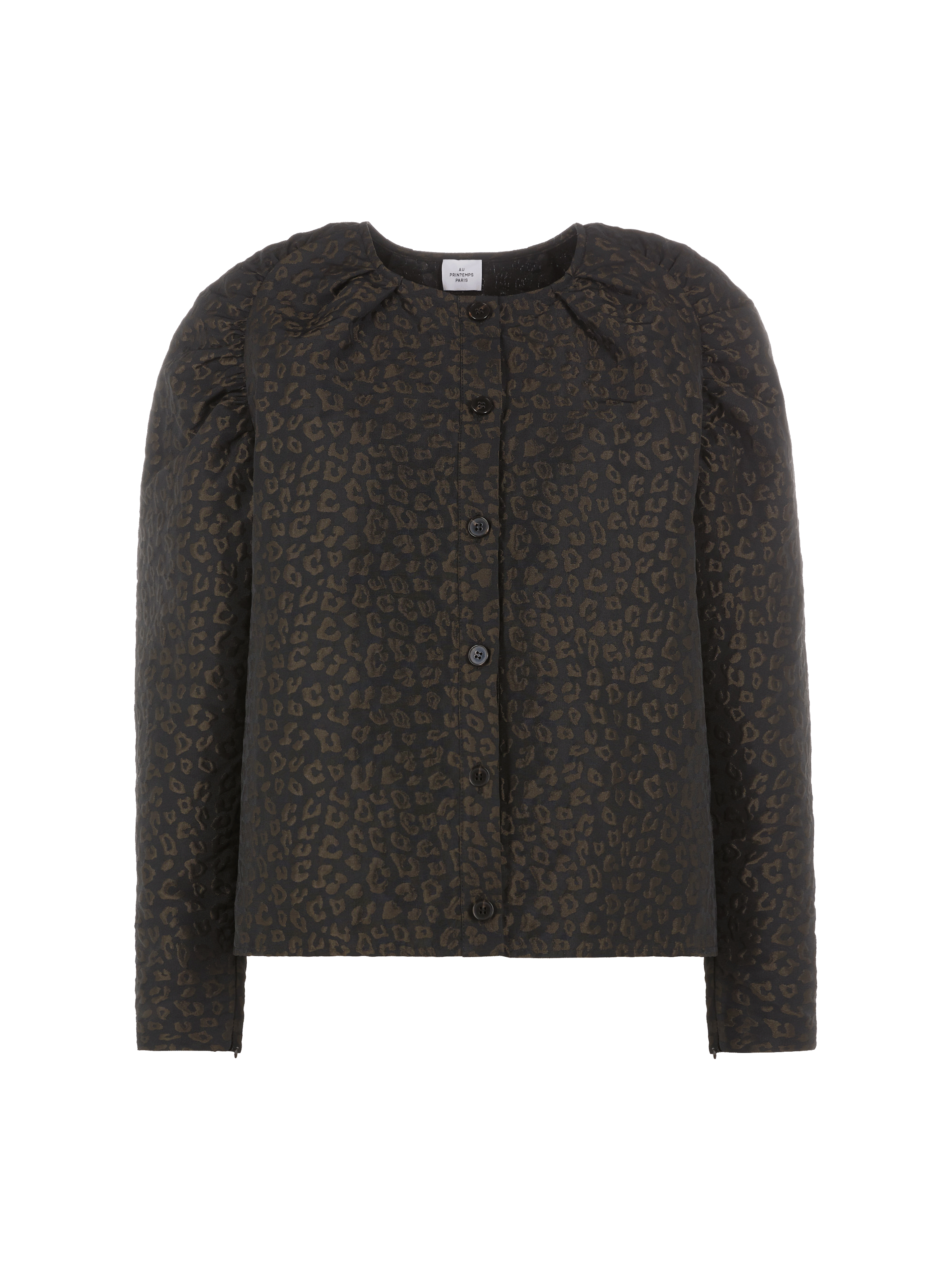 SAISON 1865 Veste imprimé léopard Vert