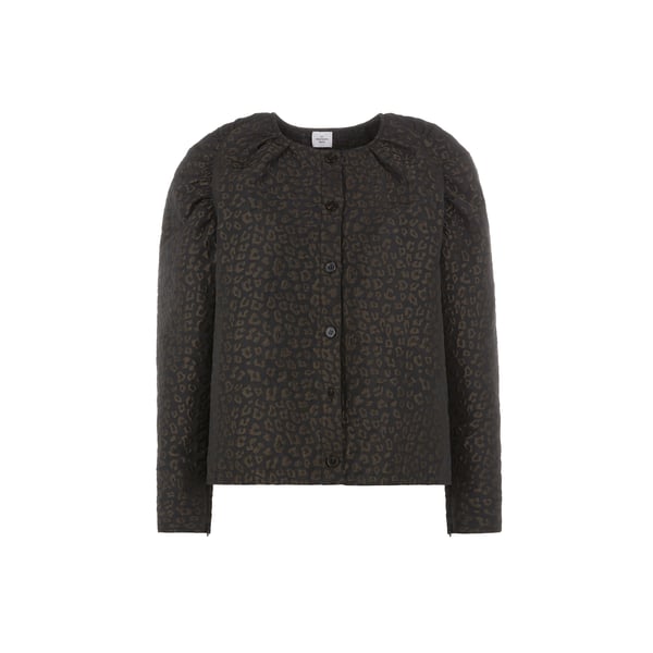 Saison Leopard-print Jacket In Green