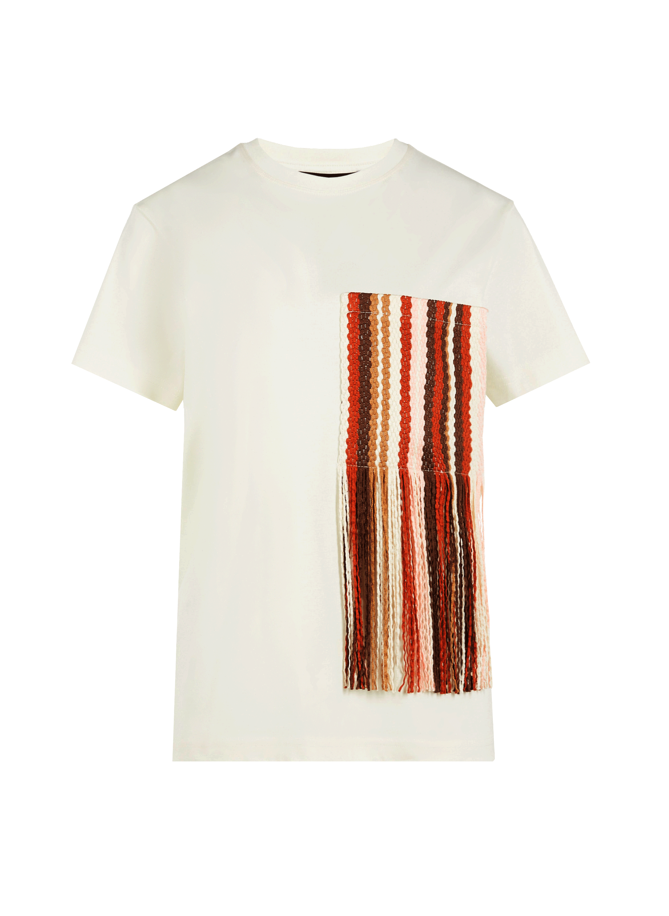 T-shirt avec poche à franges