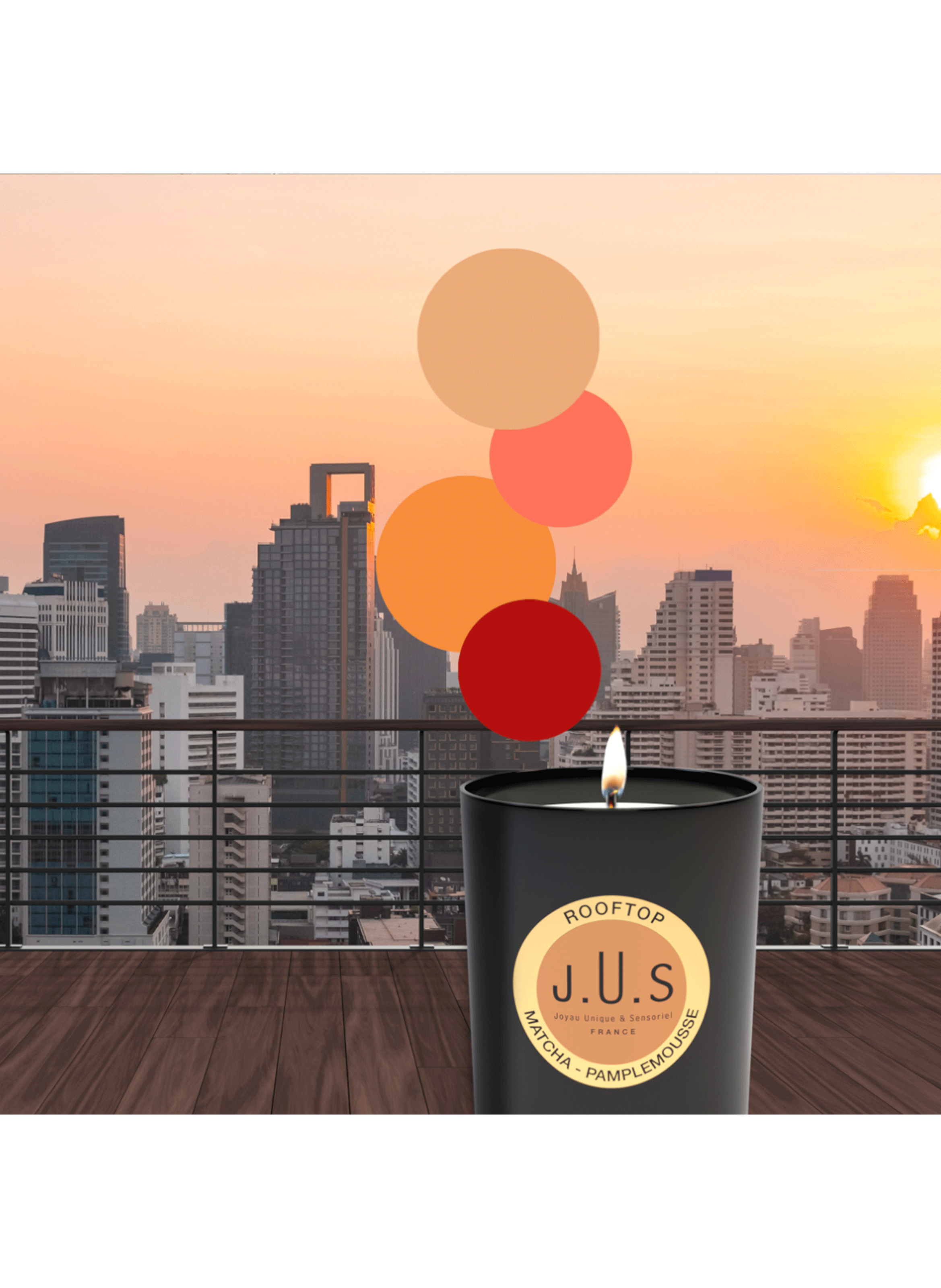Rooftop candle J.U.S No color