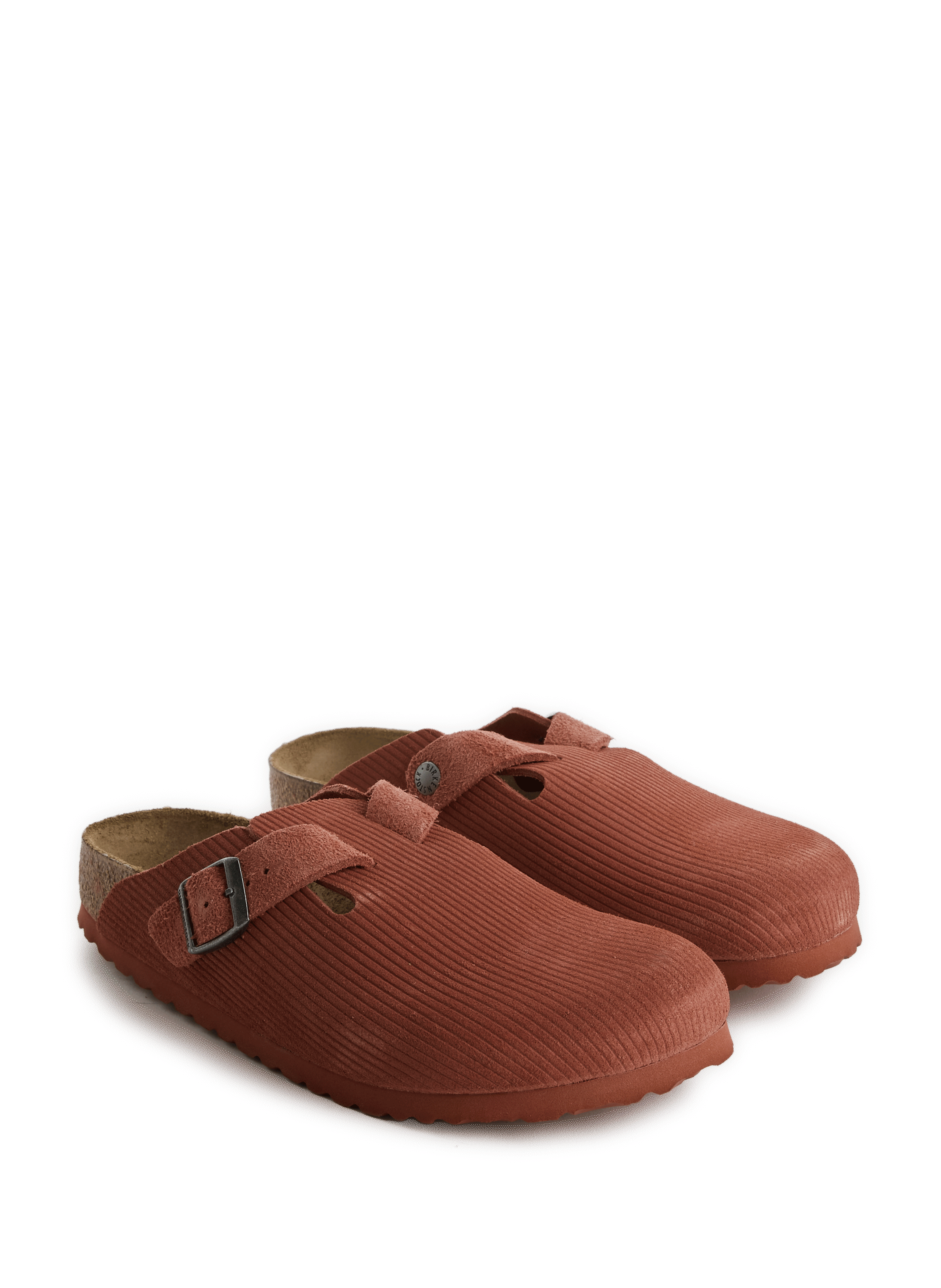 Ribbed leather clog BIRKENSTOCK Red