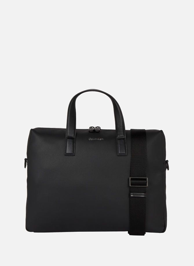 CALVIN KLEIN faux leather briefcase