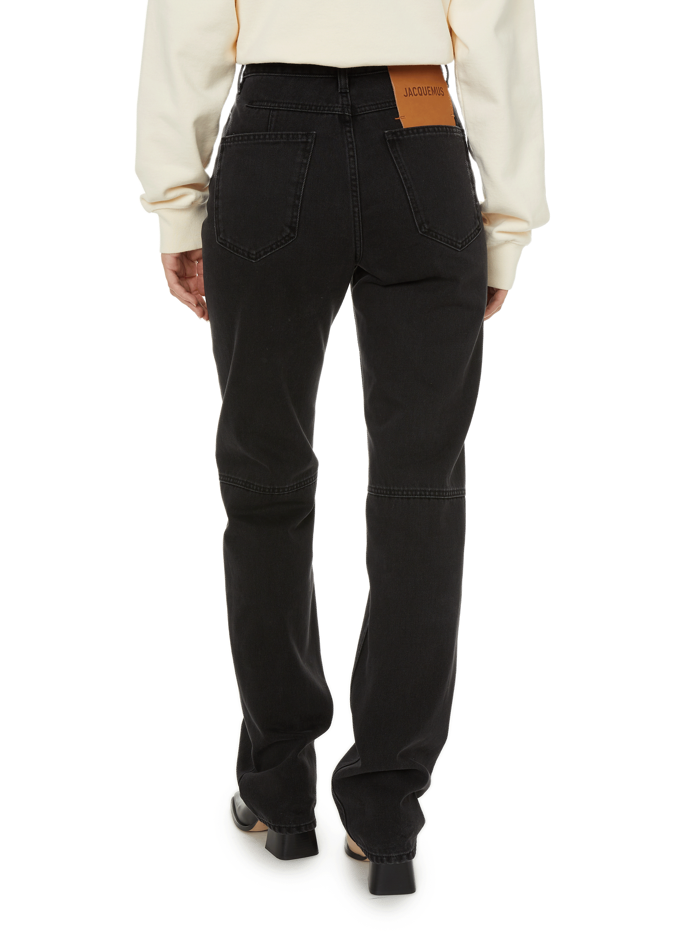 Le De Nîmes straight-leg jeans  Black