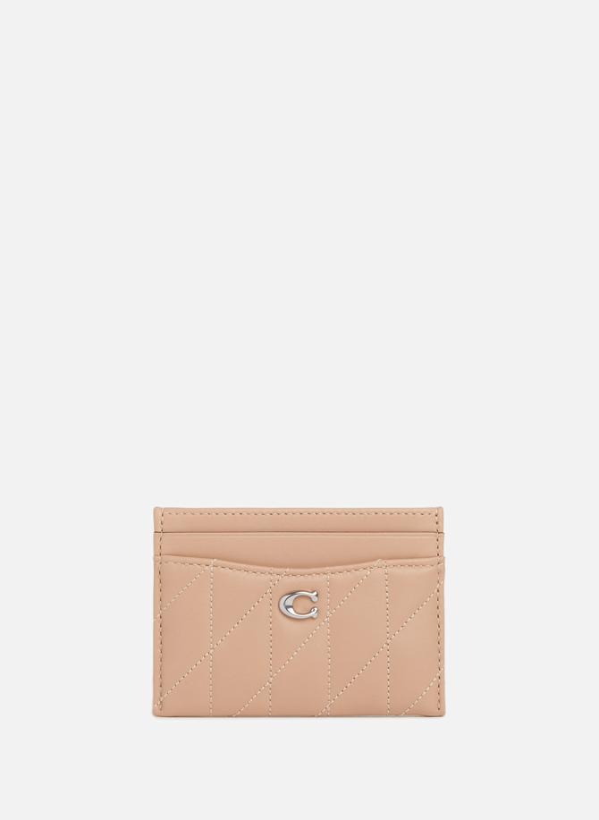 Leather card holder  COACH