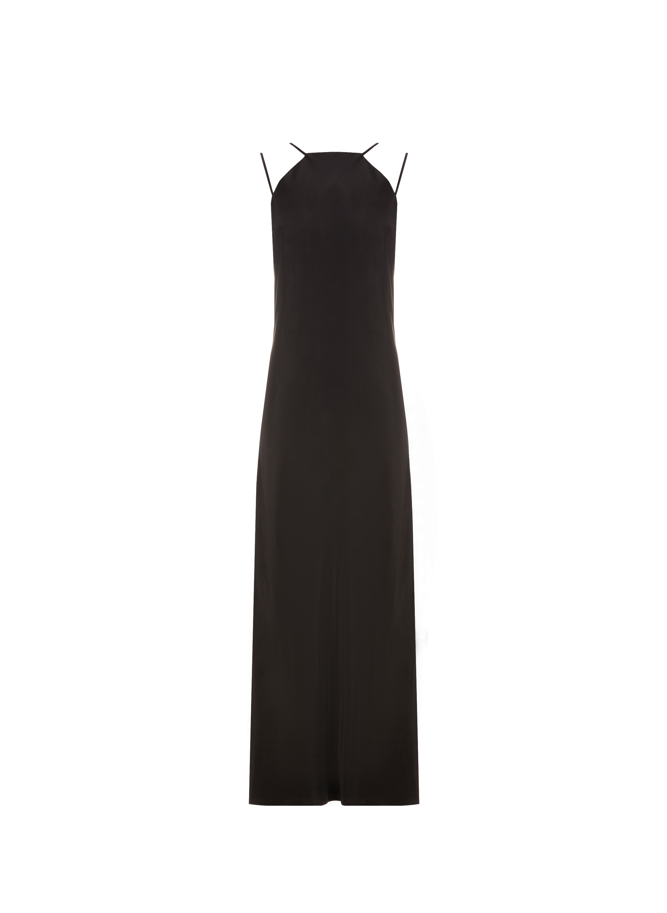 Robe longue satiné  EUDON CHOI Noir