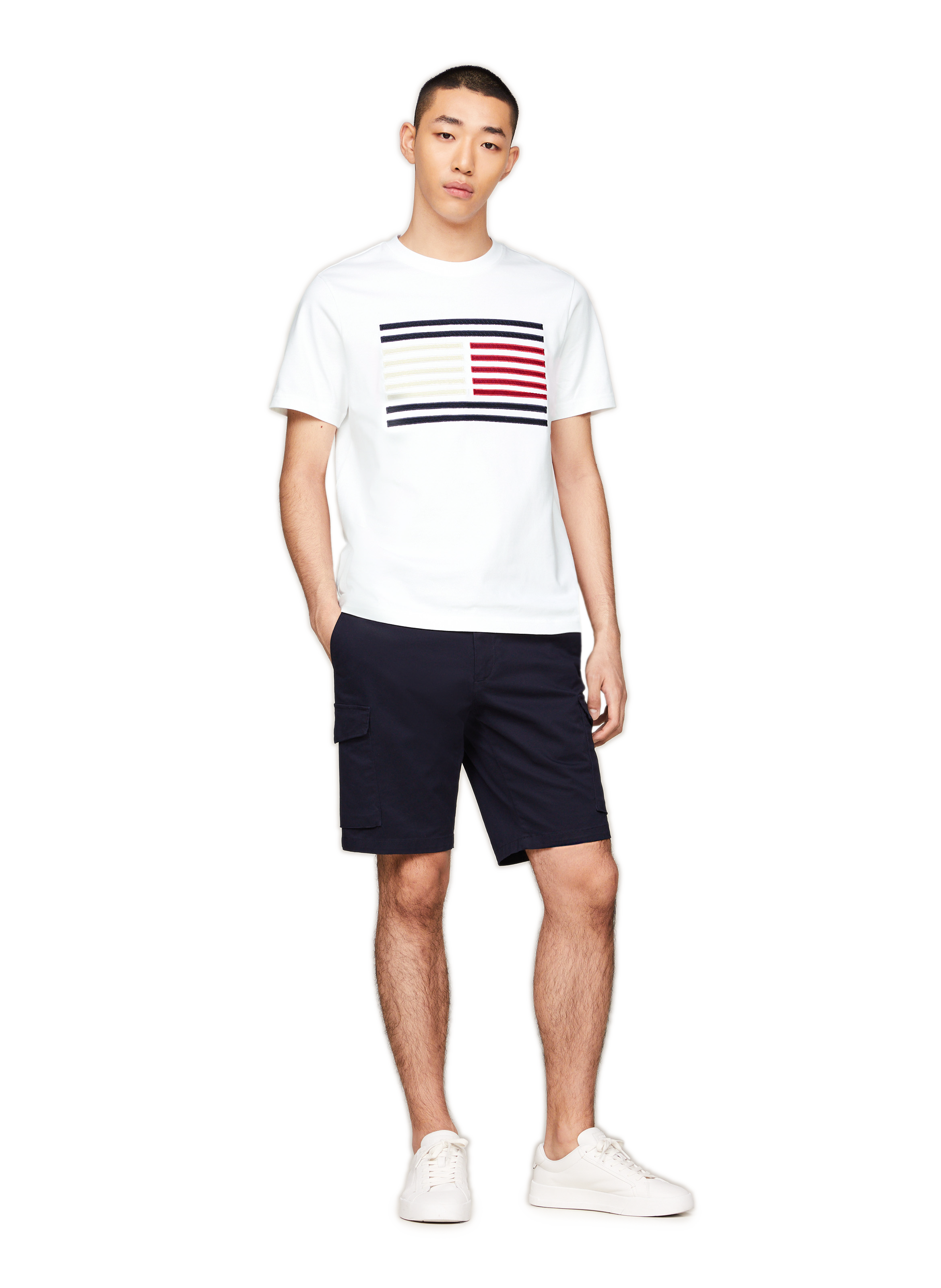 Cotton Logo T-shirt TOMMY HILFIGER White