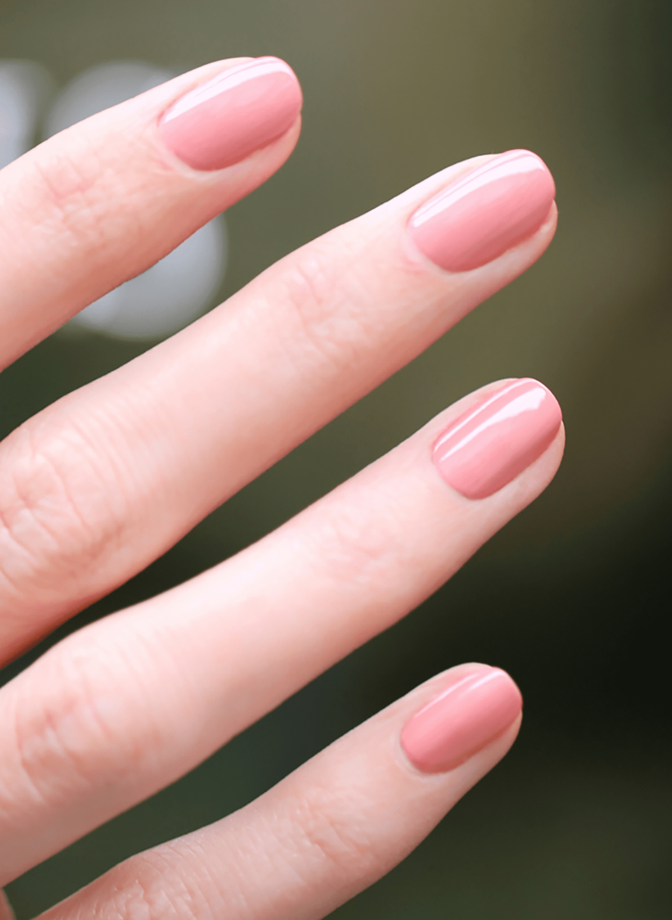 Green Nail Polish MANUCURIST Old rose