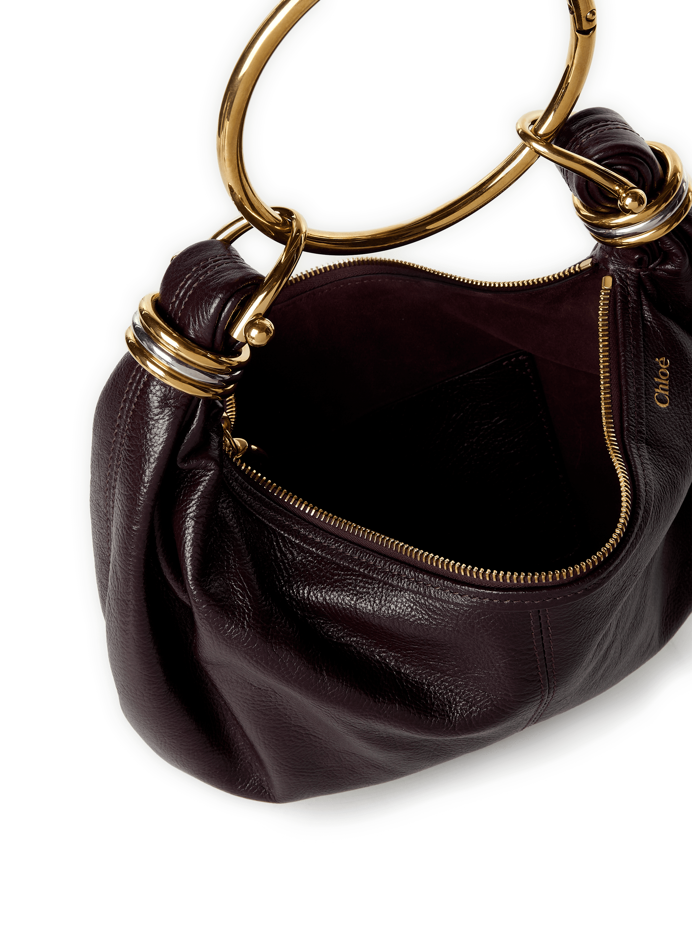 Petit sac Hobo Bracelet en cuir CHLOÉ Rouge