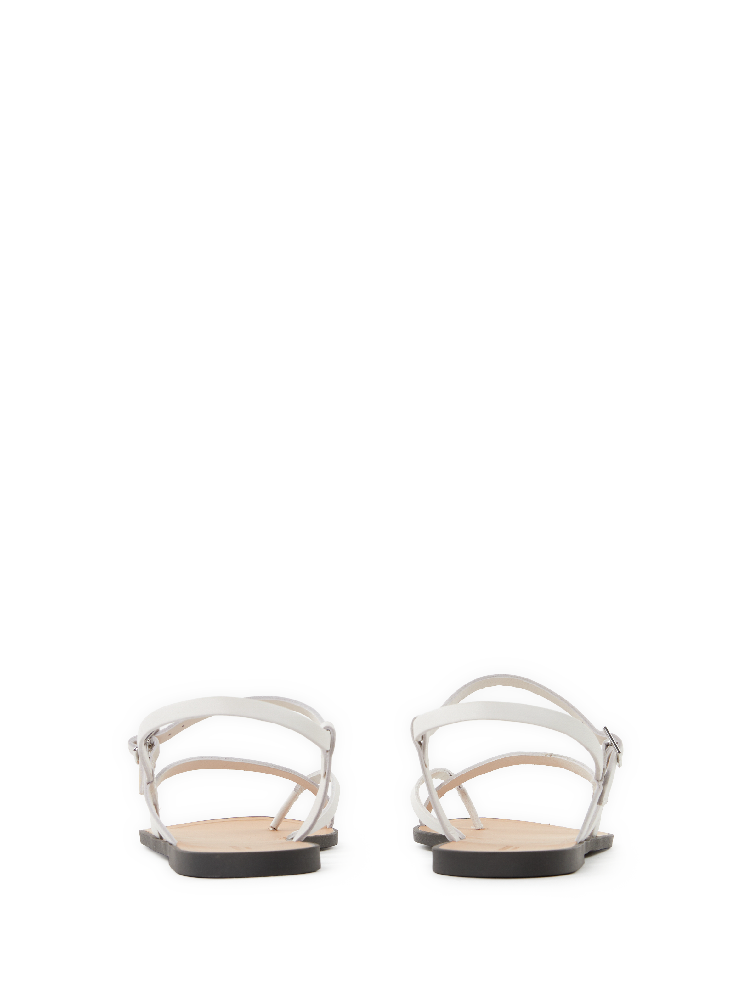 Flat leather sandals VAGABOND SHOEMAKERS White