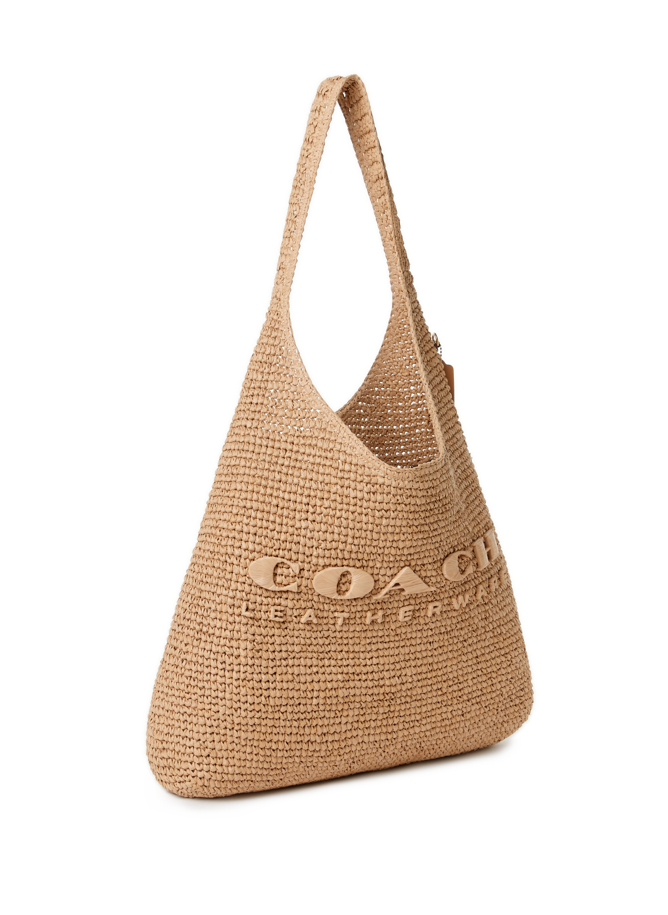 Sac cabas tressé Brooklyn 39  COACH Beige