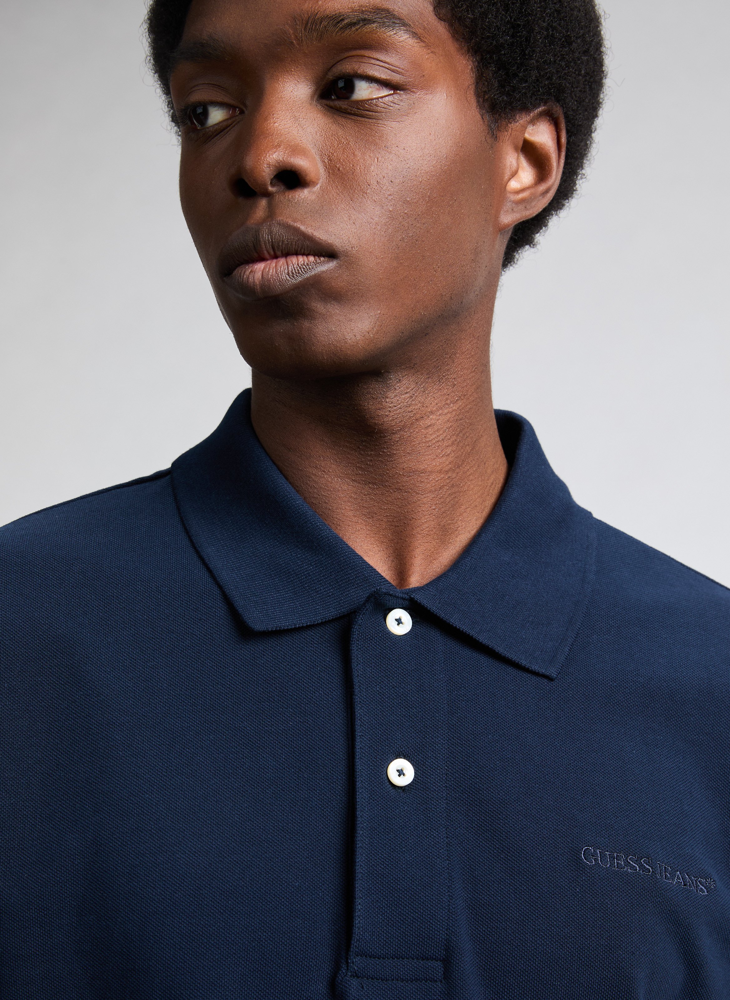 Polo en coton  GUESS Bleu