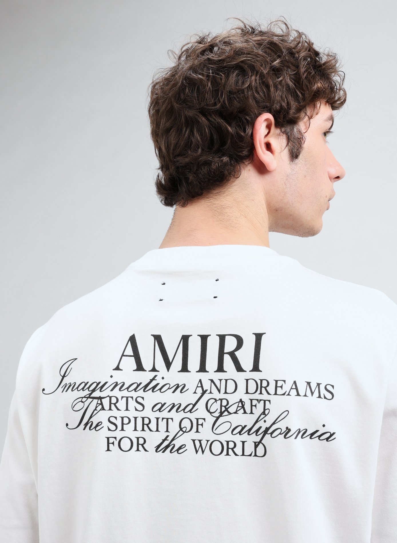 T-shirt en coton à motif AMIRI Blanc