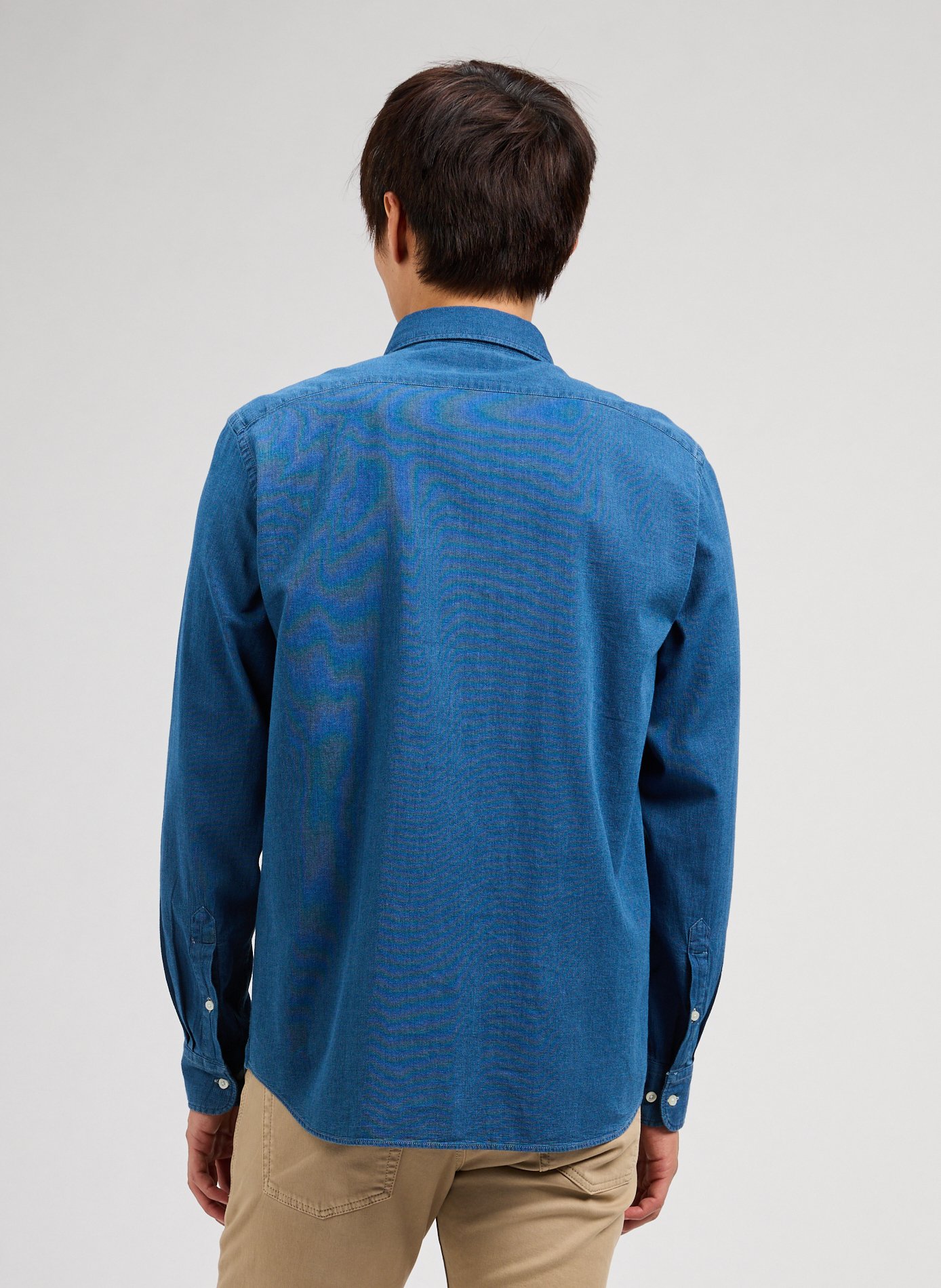 Woven cotton shirt Blue