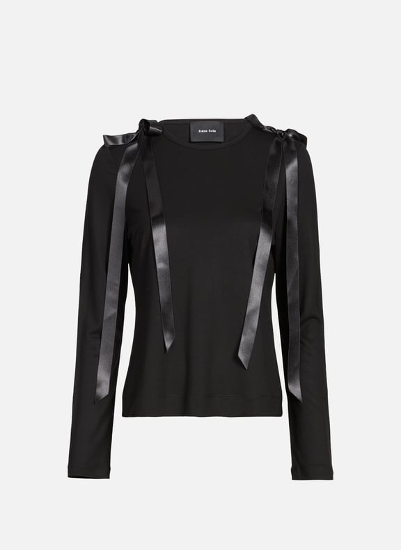 Top avec ruban Noir by SIMONE ROCHA SIMONE ROCHA Top avec ruban Noir