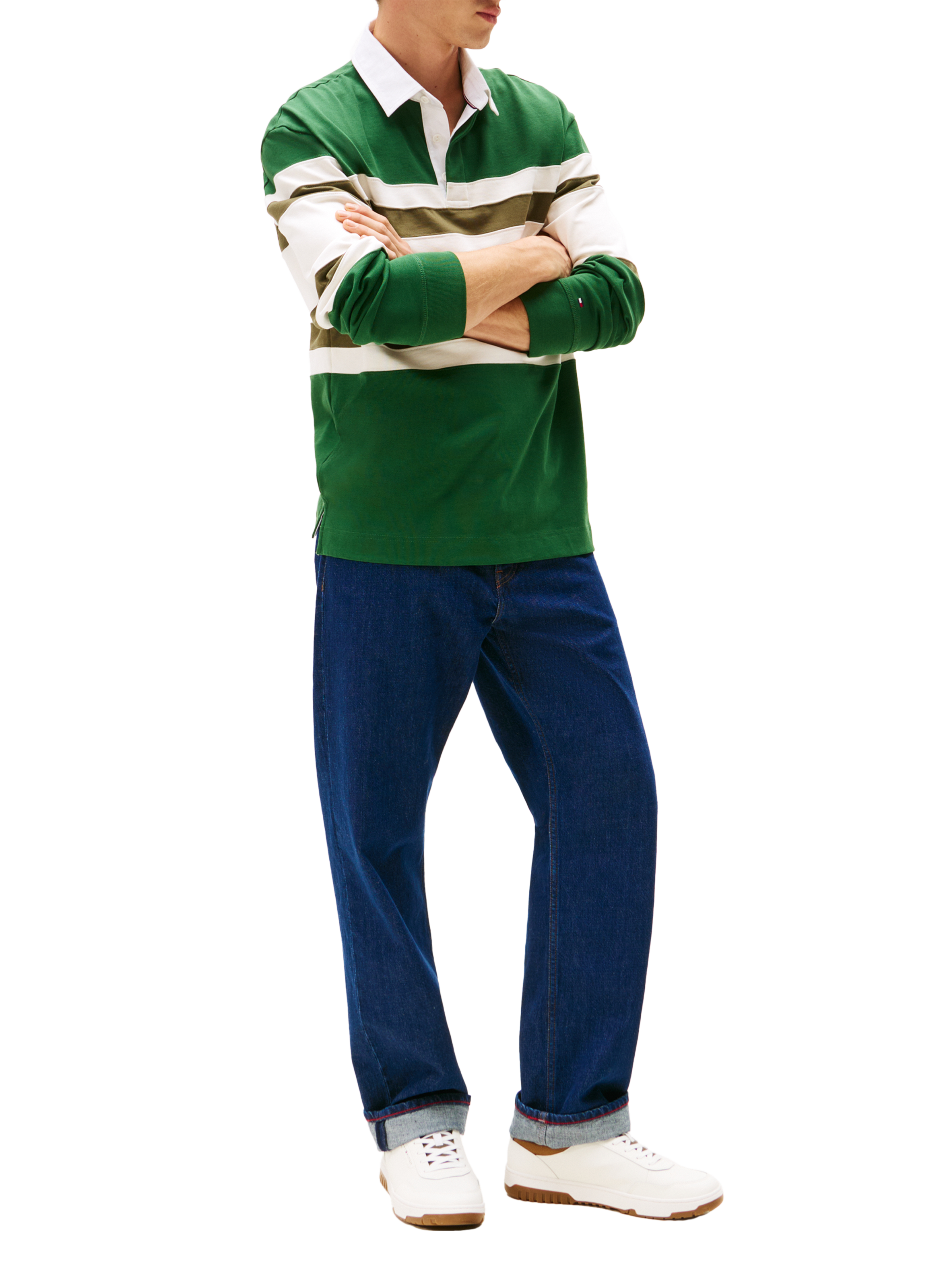 Leather sneakers TOMMY HILFIGER Beige