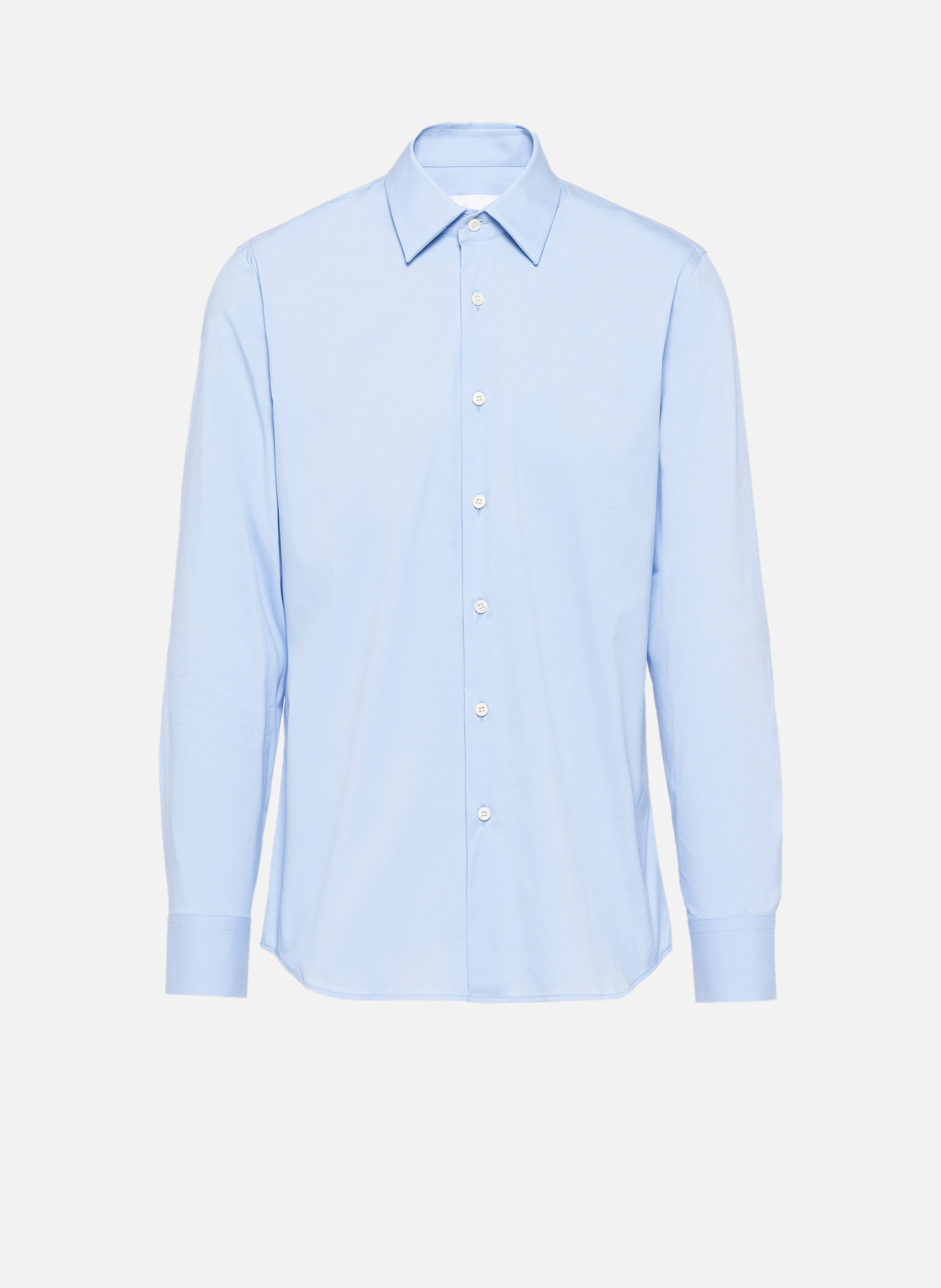 Chemise en coton stretch PRADA Bleu