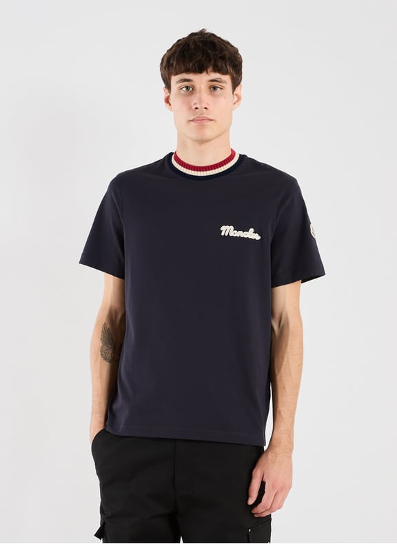 T-shirt en coton Bleu by MONCLER MONCLER T-shirt en coton Bleu