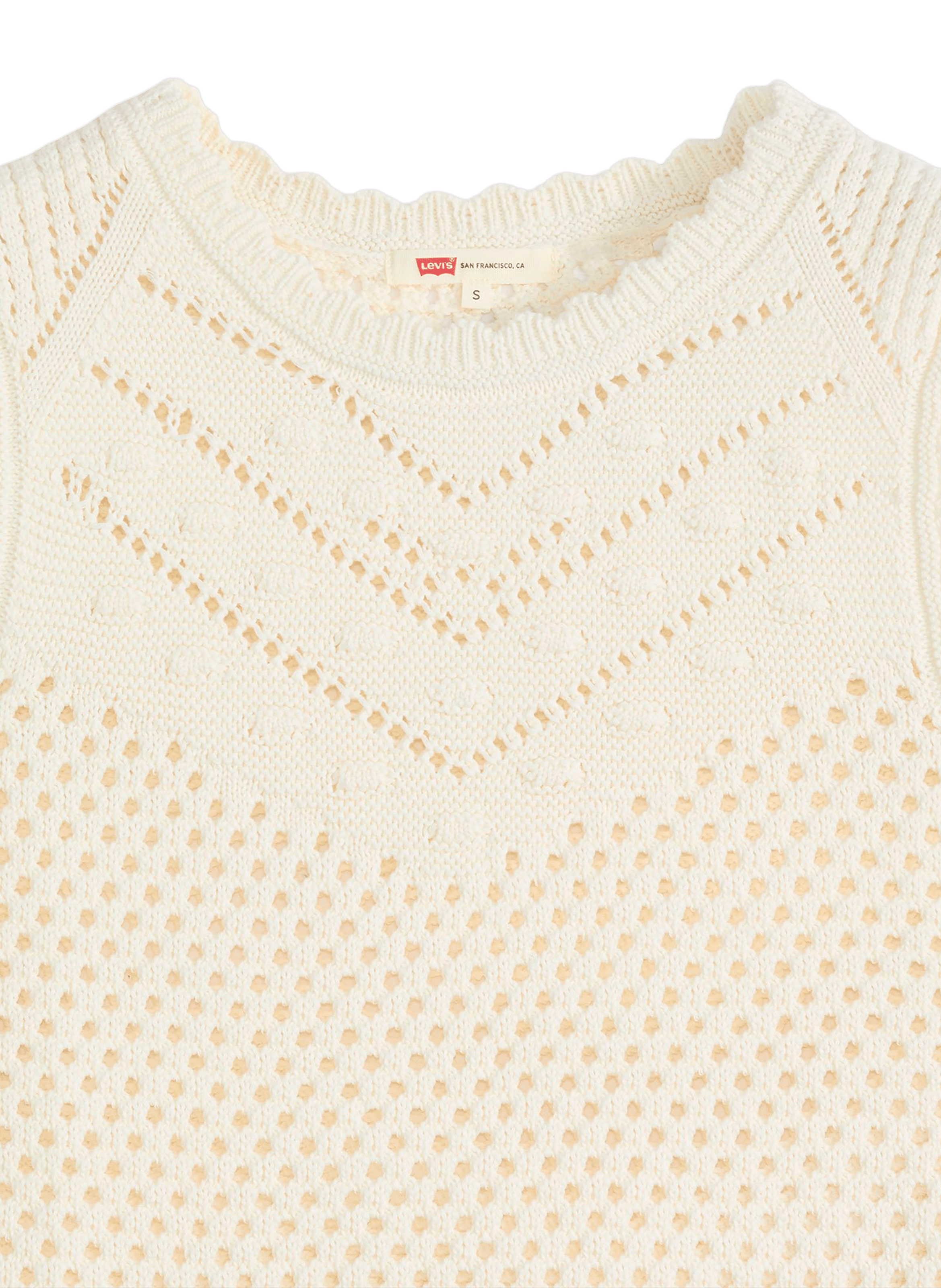 Top ajouré en coton LEVI'S Beige