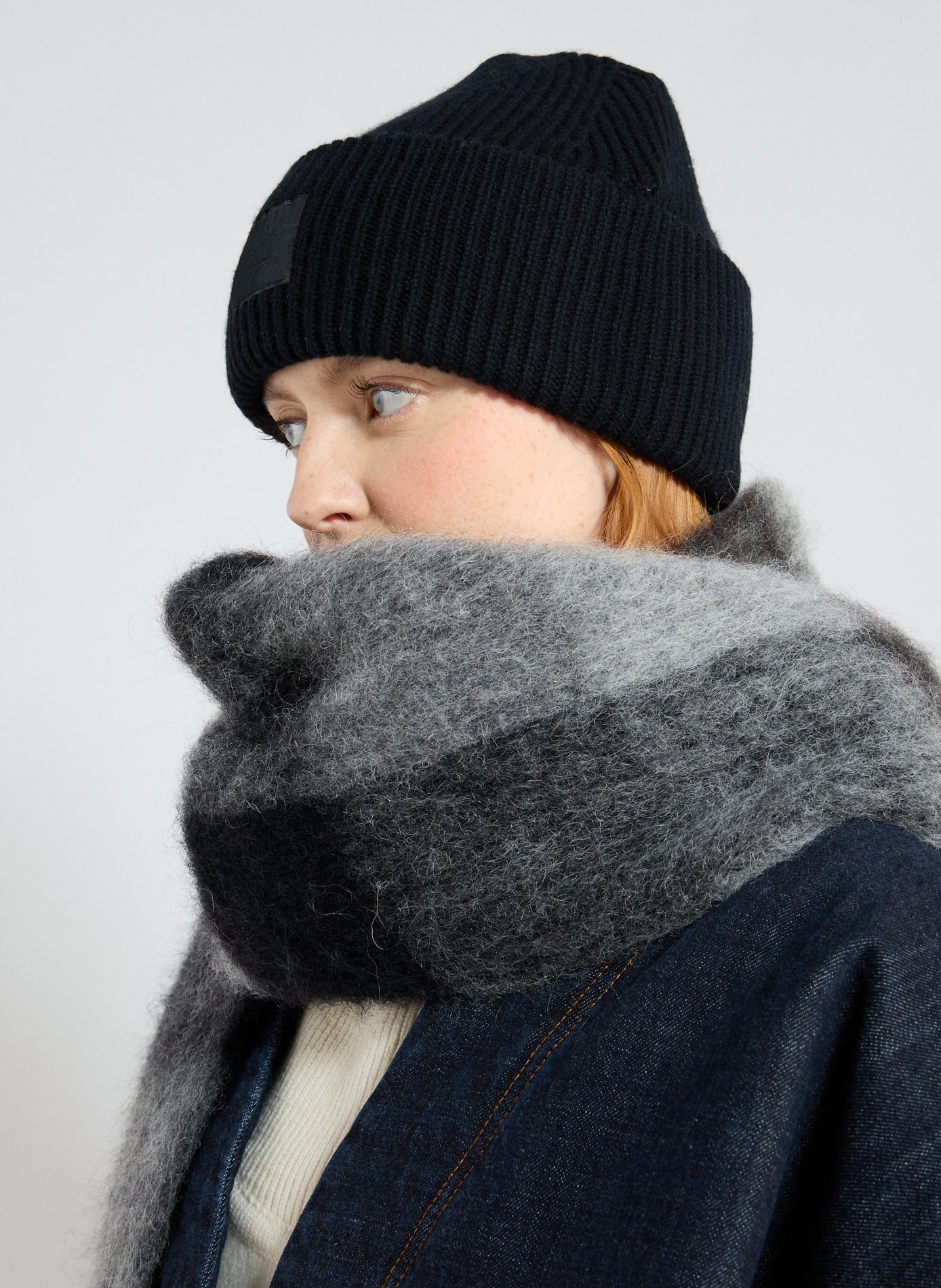 Bonnet en laine ACNE STUDIOS Noir
