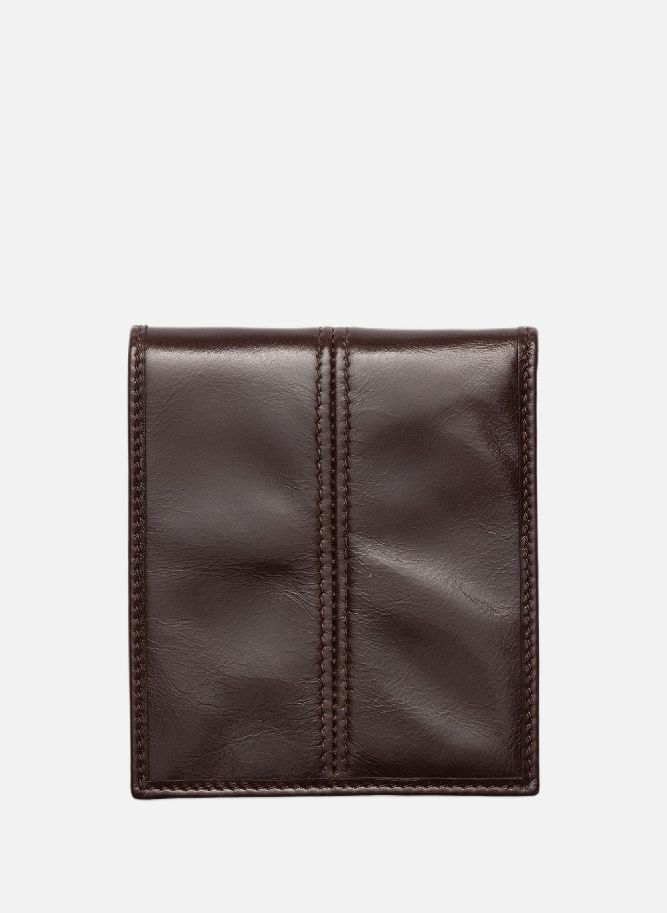 Portefeuille en cuir PRADA Marron