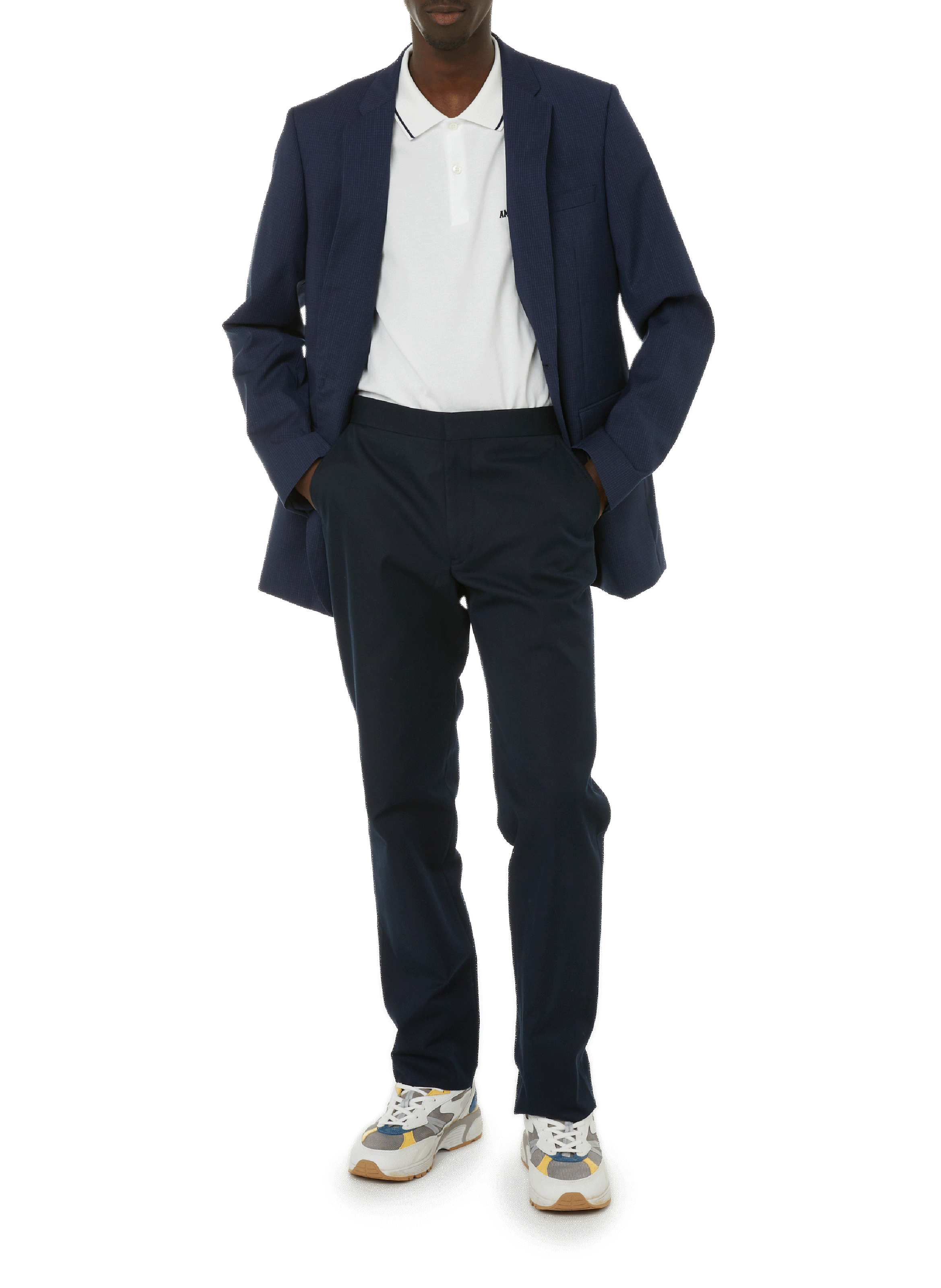 Pantalon en coton, soie et cachemire SAISON 1865 Bleu