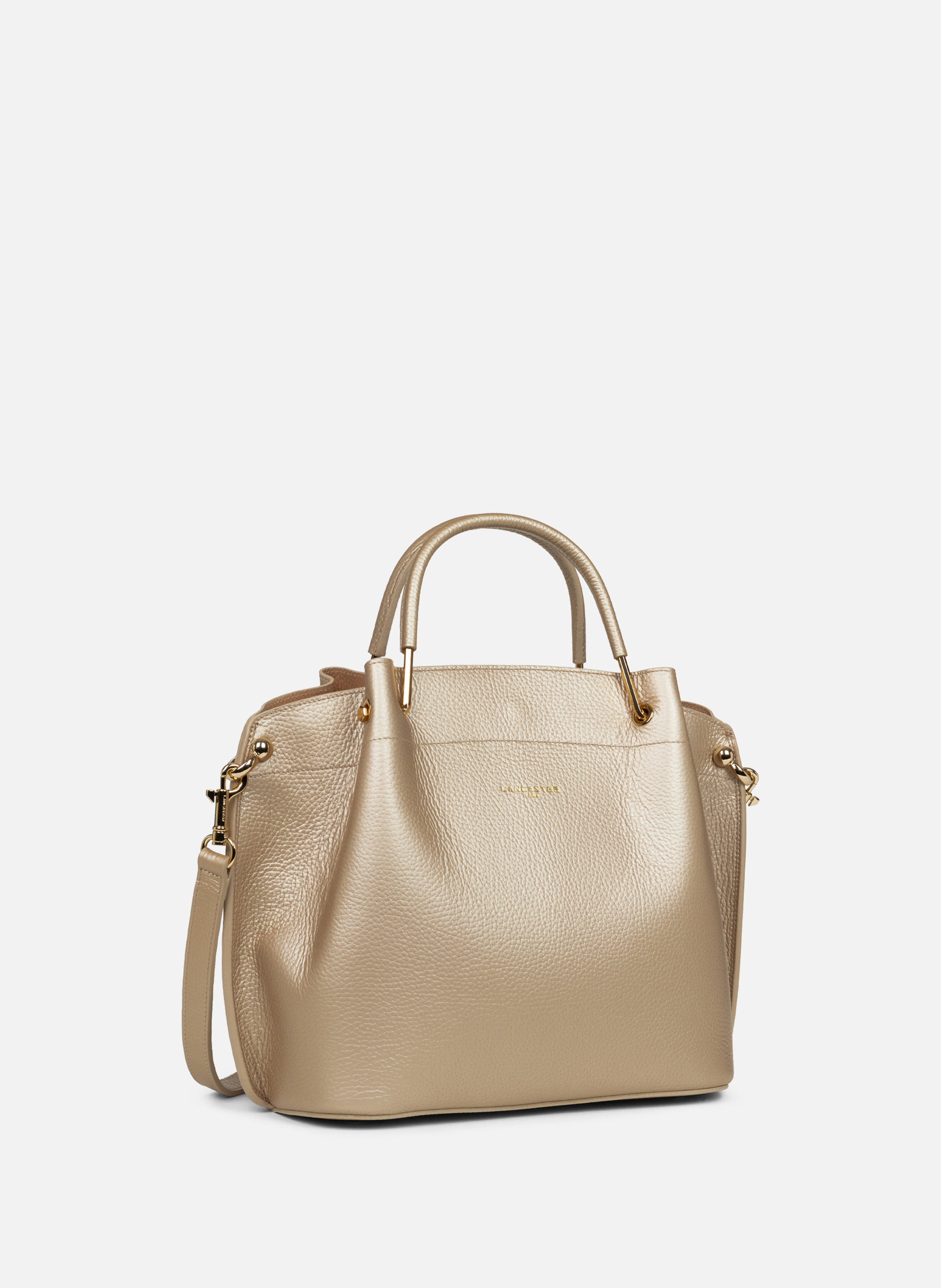 Large handbag - Foulonné Double LANCASTER Golden