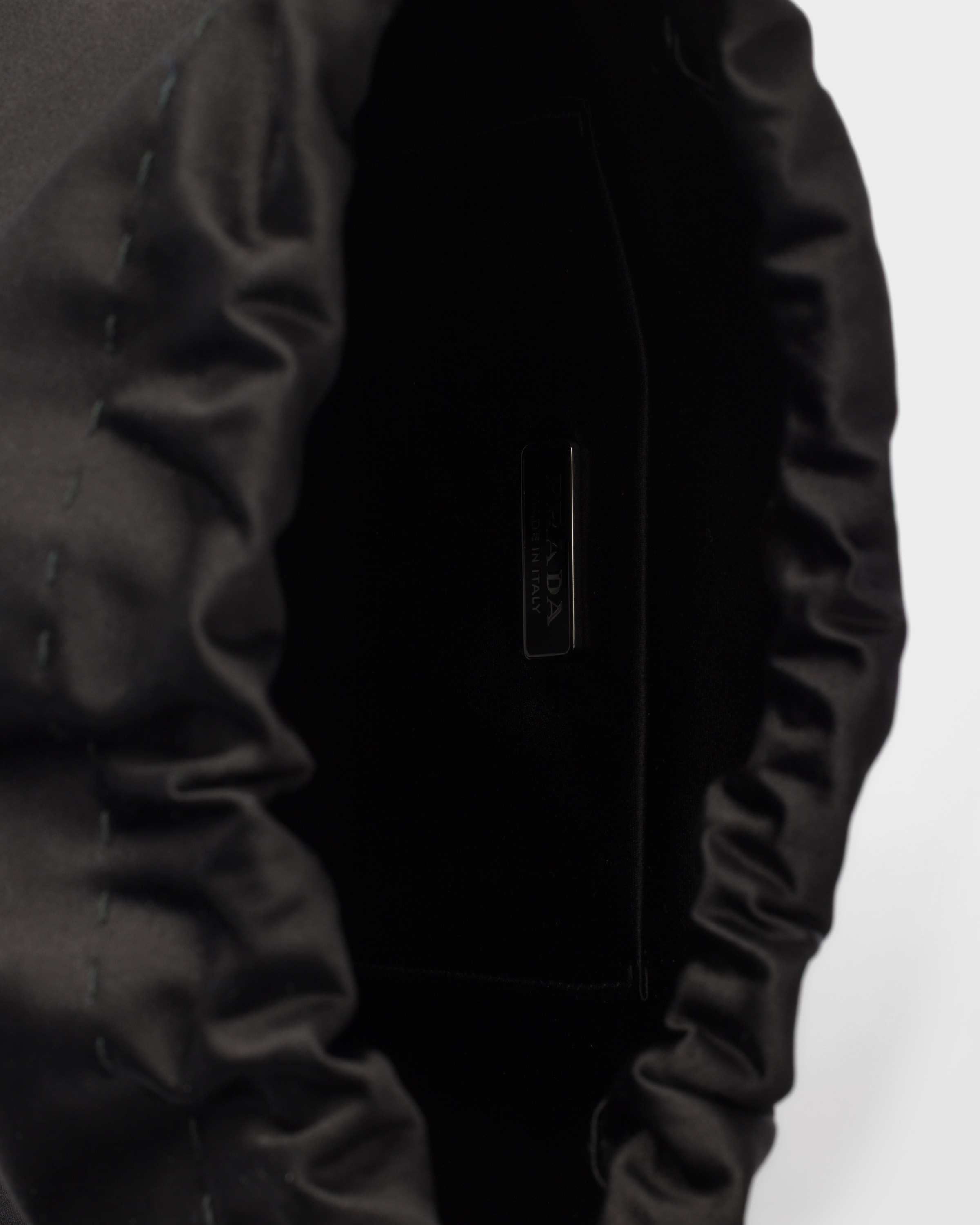 Pochette prada wish en duchesse de soie PRADA Noir