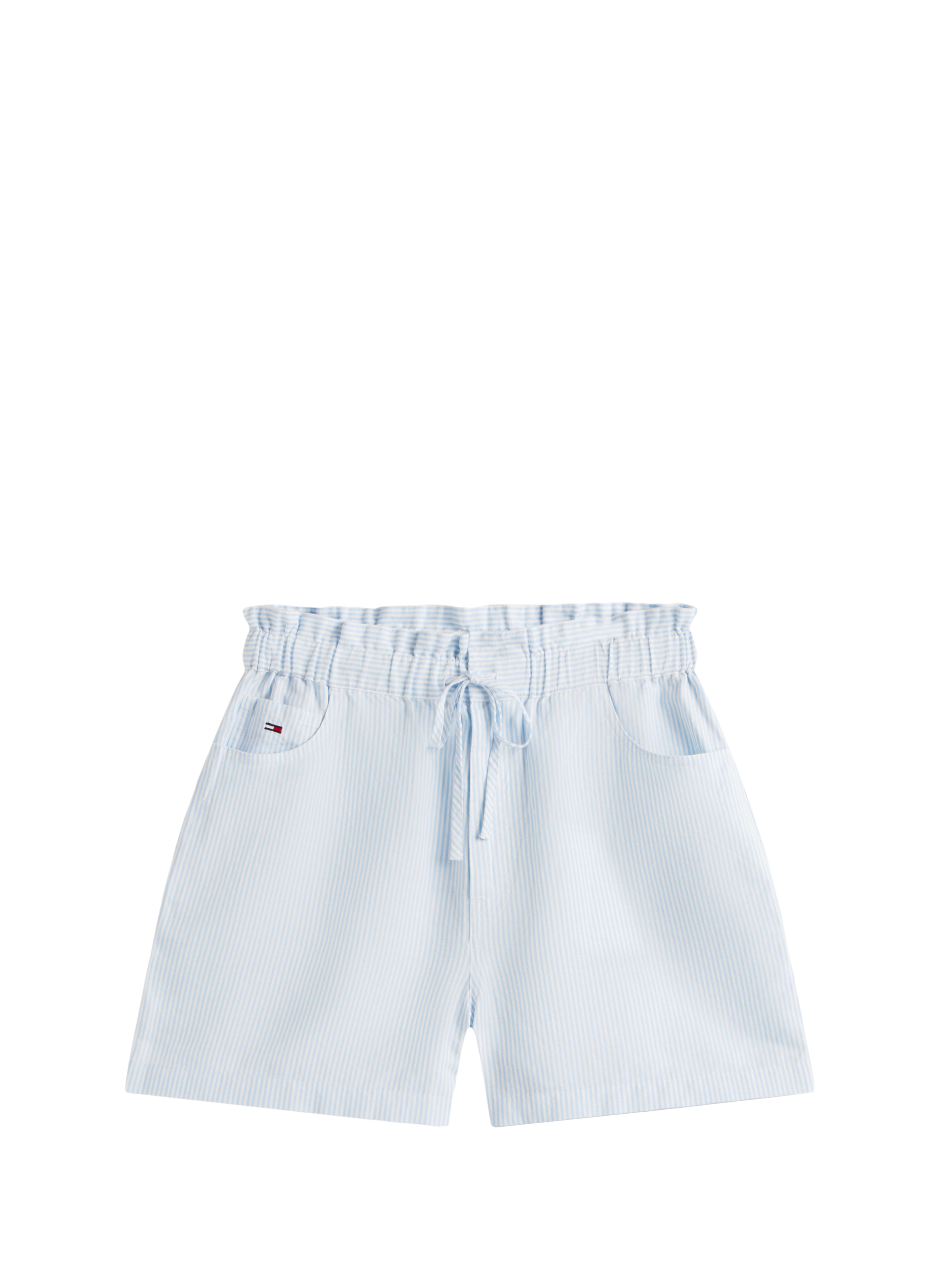 Mixed linen and cotton Bermuda shorts TOMMY HILFIGER Blue