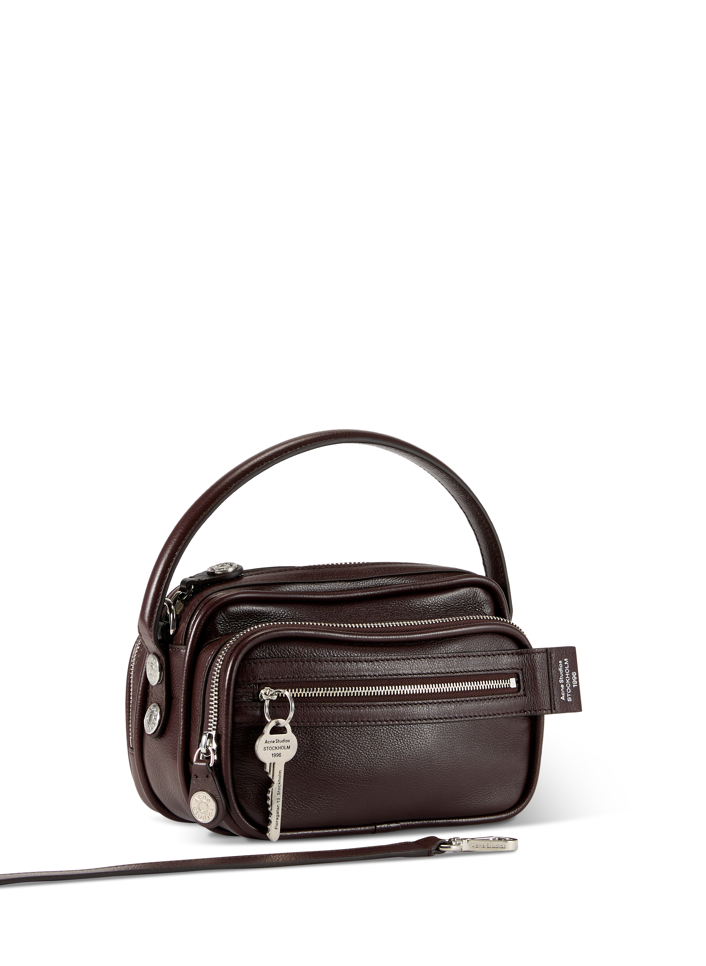 Sac à bandoulière en cuir mélangé ACNE STUDIOS Marron