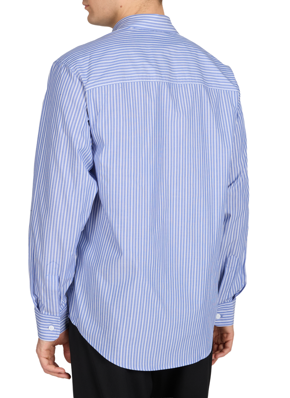 Striped cotton Quinsy straight shirt NN.07 Blue
