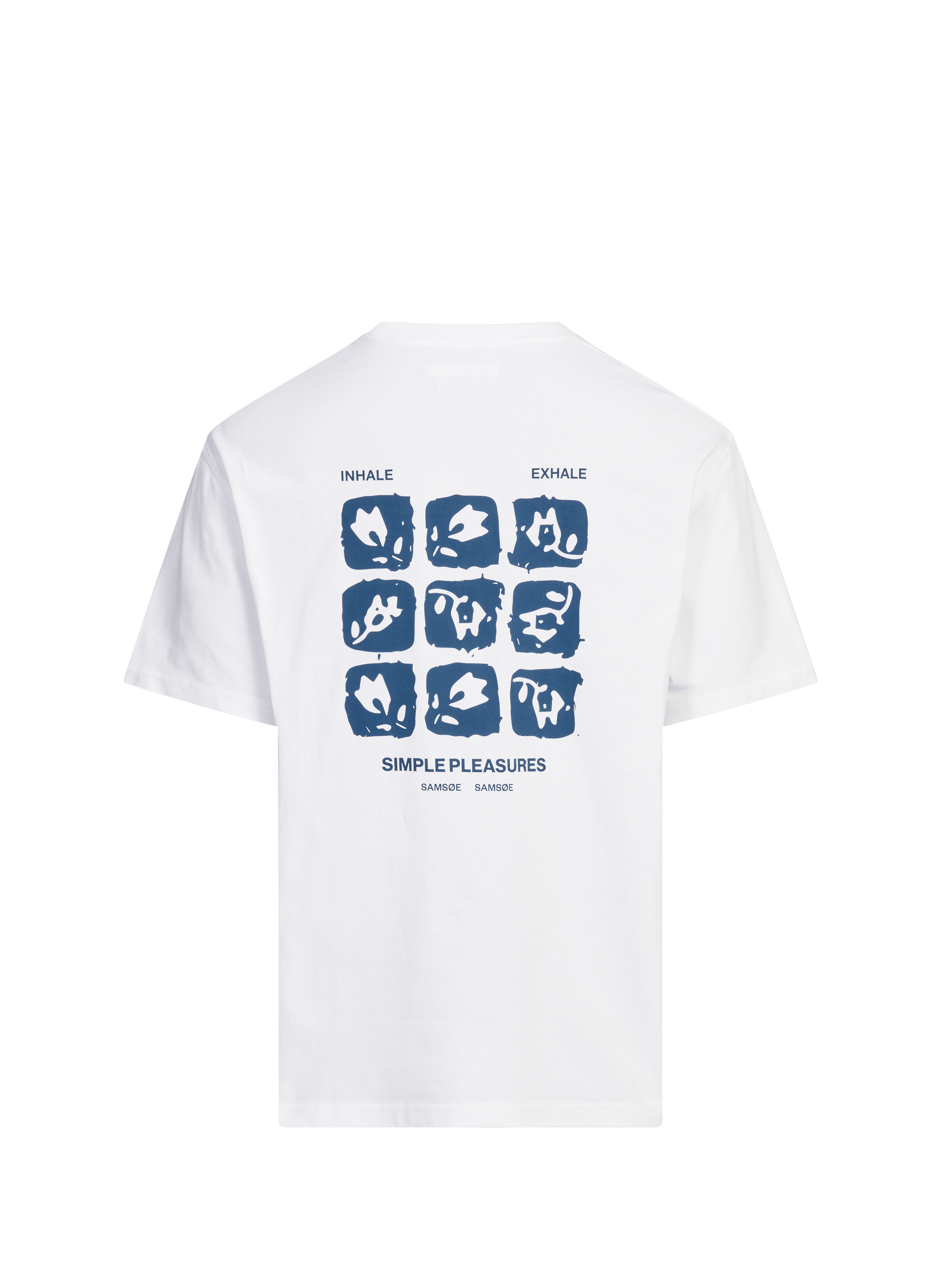 T-shirt imprimé en coton organique SAMSOE SAMSOE Bleu