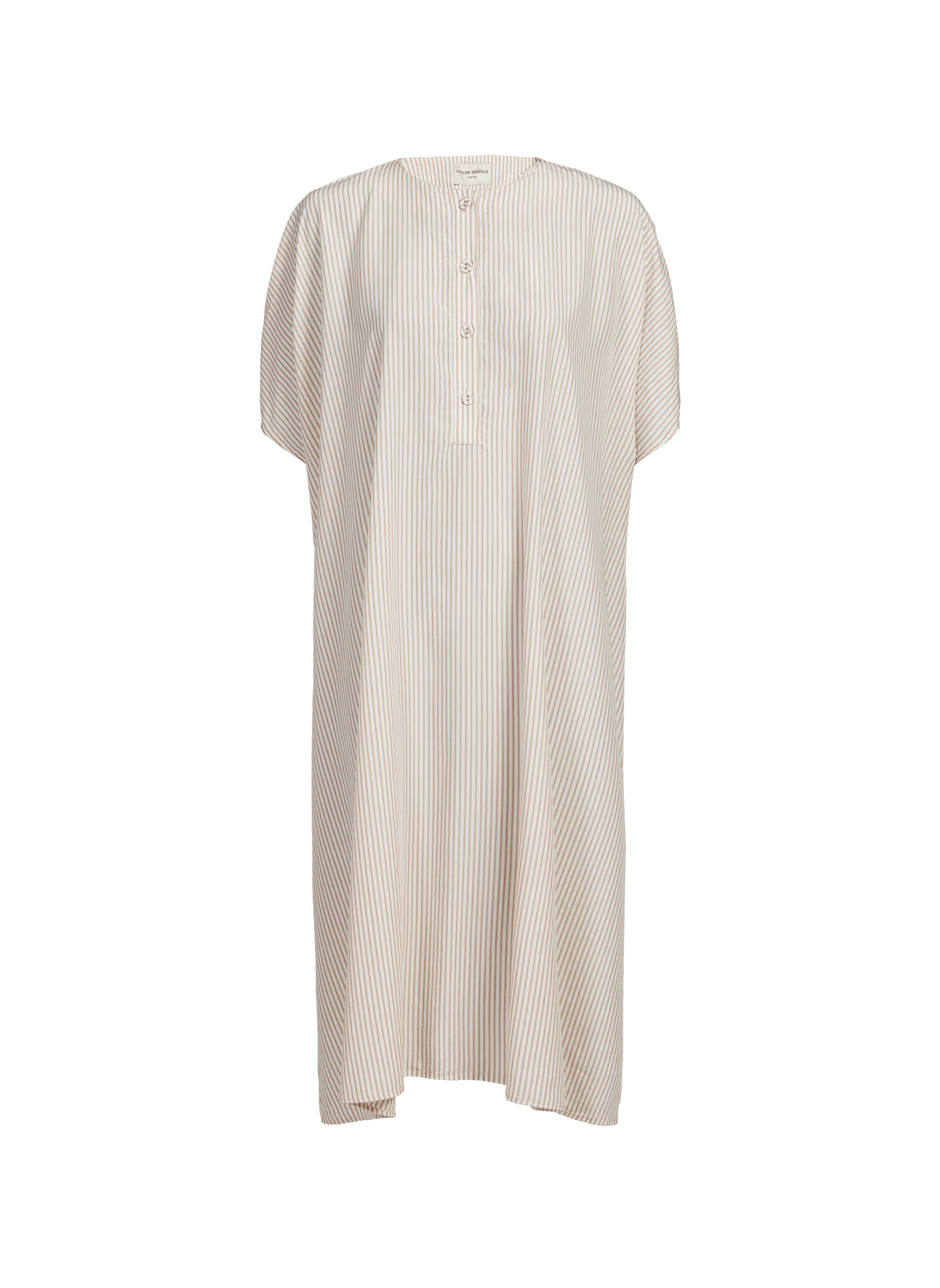 Oversized striped dress Atea OFFICINE GENERALE Beige
