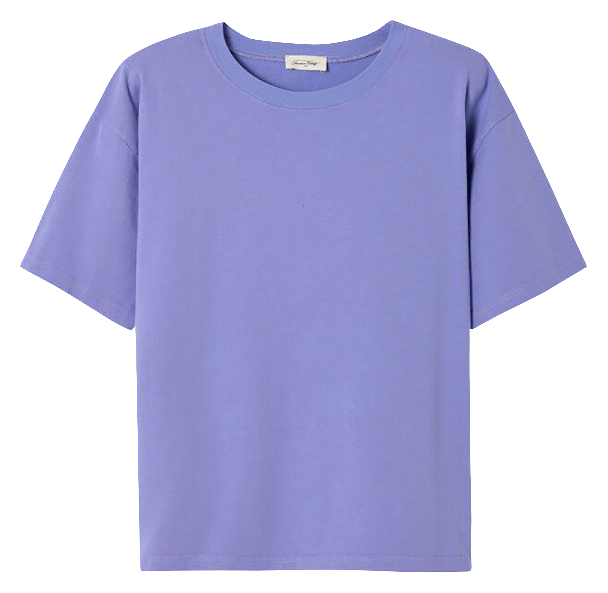 Tee-shirt ample col rond en coton fizvalley Bleu