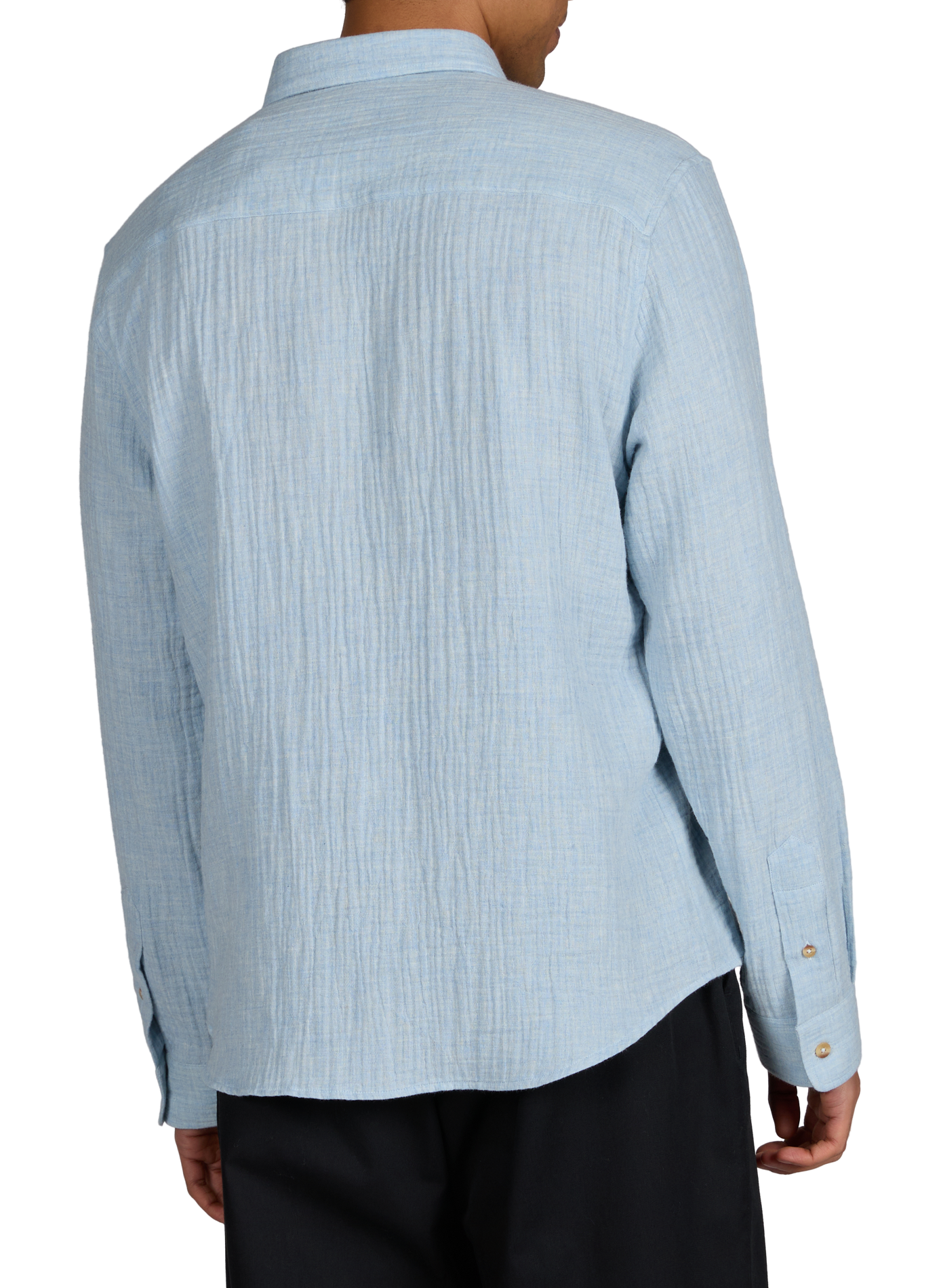 Bonne Graine organic cotton gauze shirt MAISON LABICHE Blue