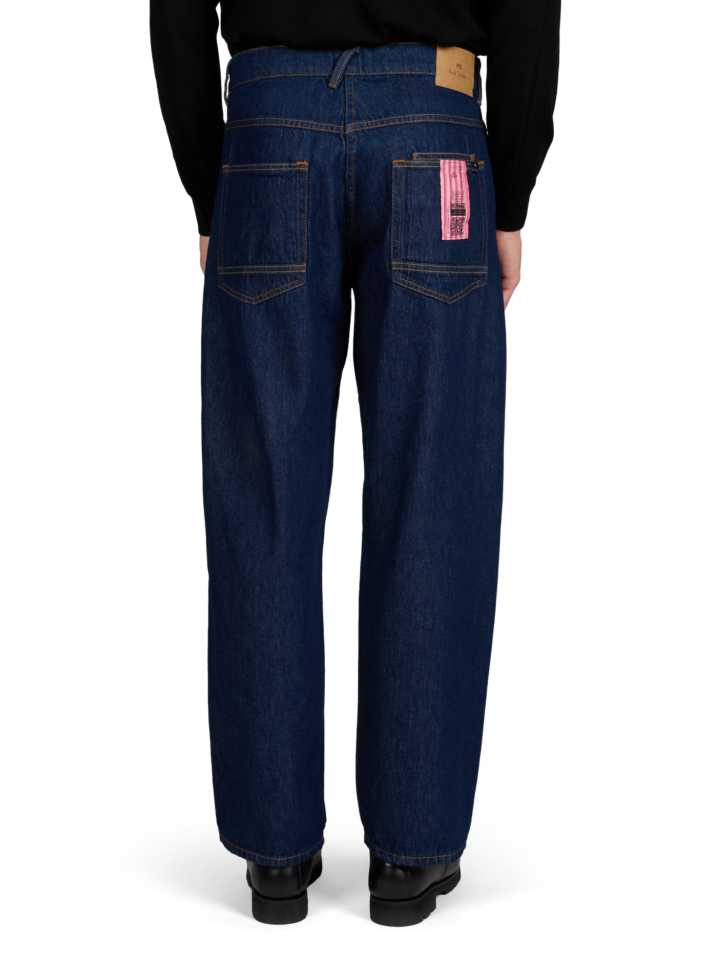 Relaxed fit jeans in recycled cotton blend PAUL SMITH Blue
